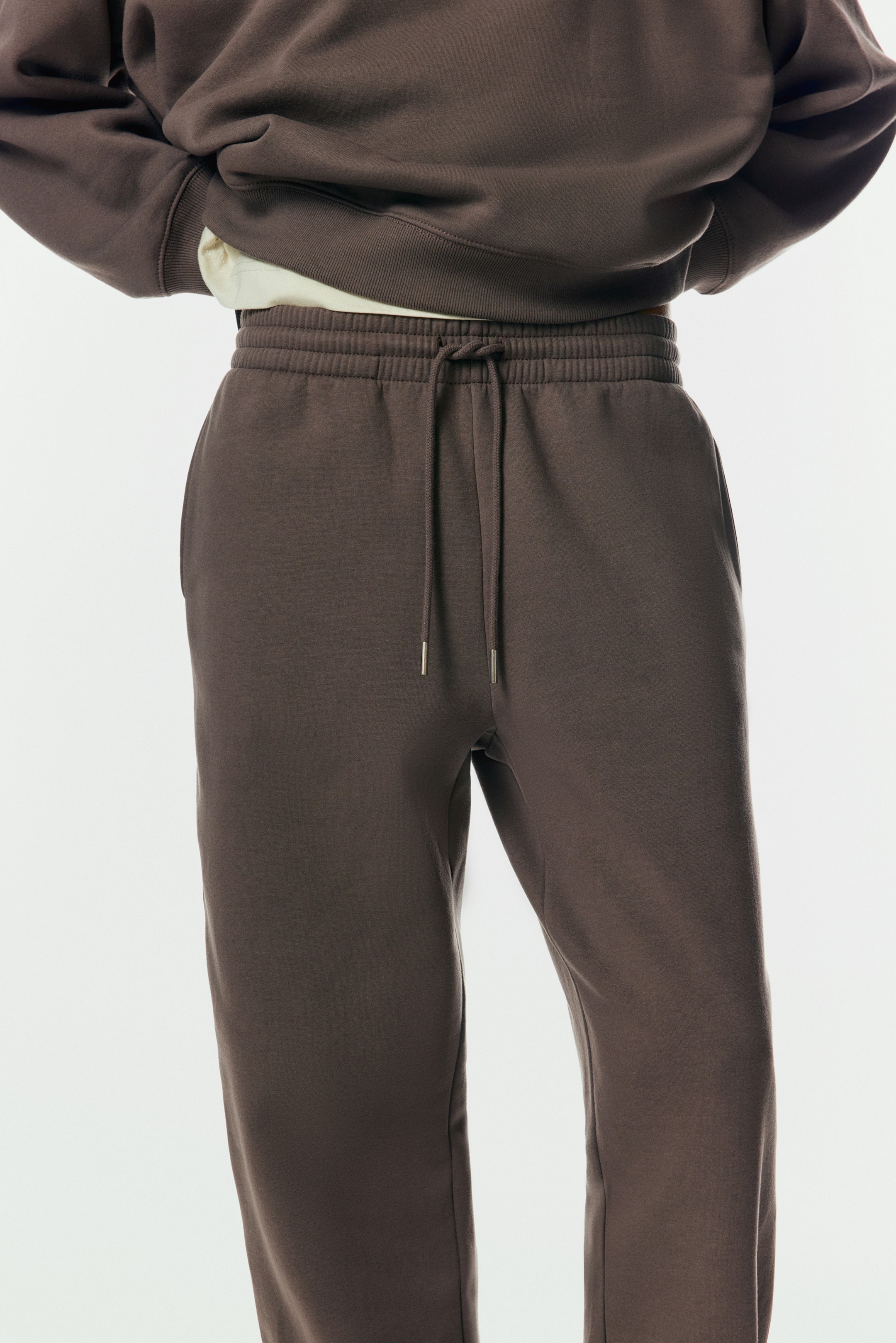 查看大圖: 棉質混紡運動長褲 - 深灰米色 - Ladies | H&M 2