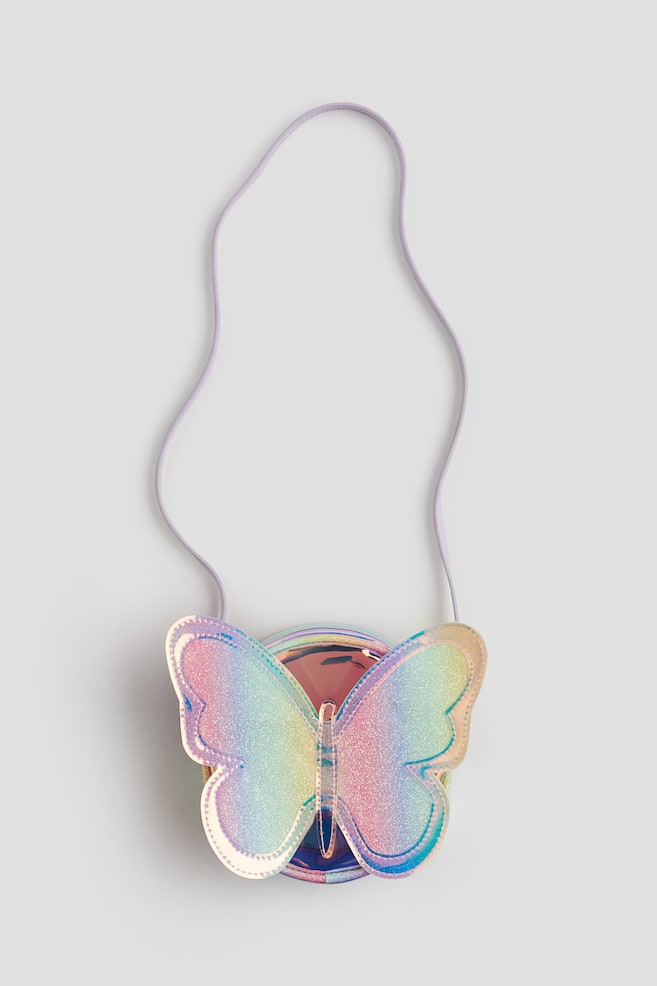 Borsetta iridescente con farfalla - Viola chiaro/farfalla - 1