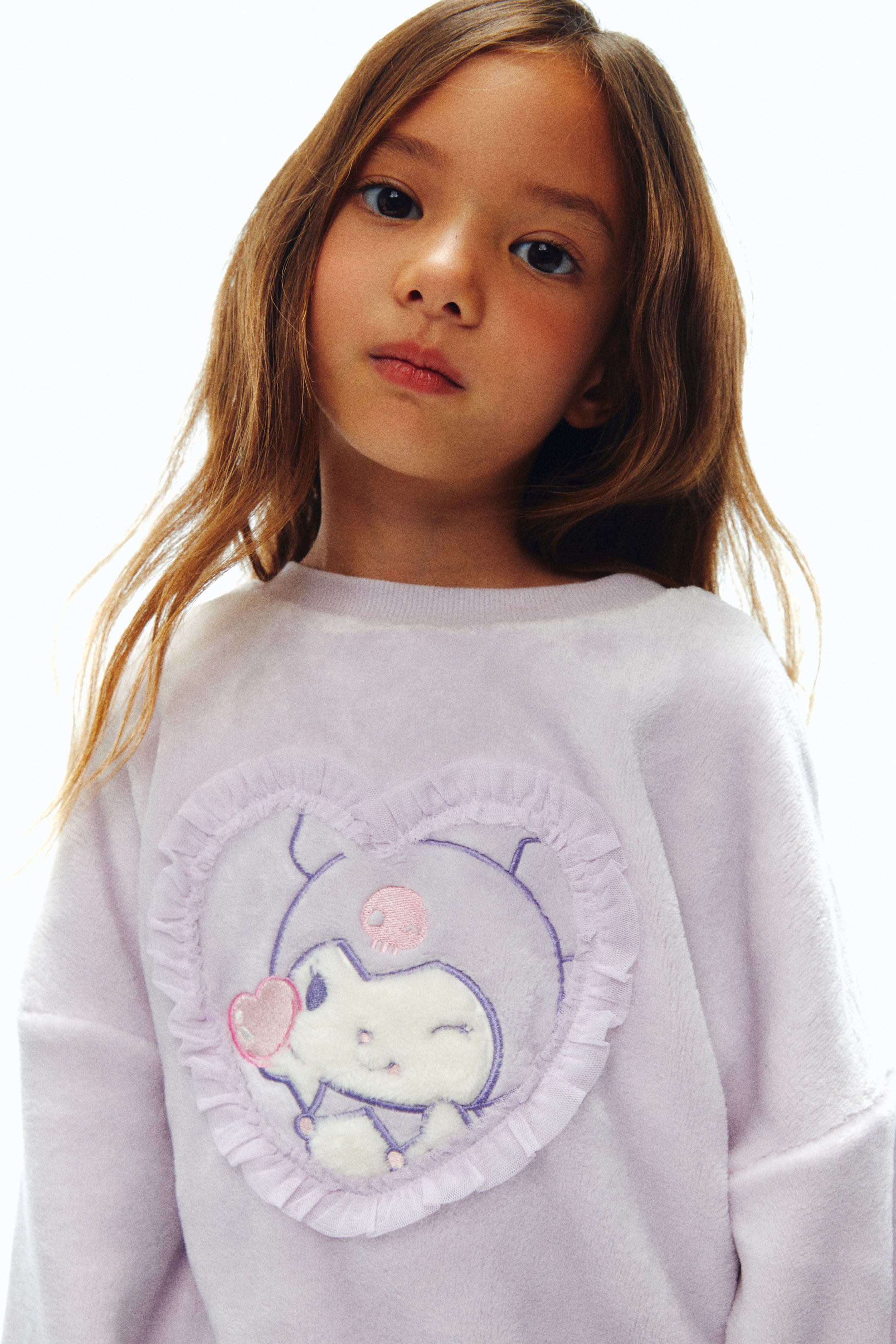 이미지 확대 보기: 디자인 파일 스웨트셔츠 - 라이트 퍼플/쿠로미 - Kids | H&M KR 4