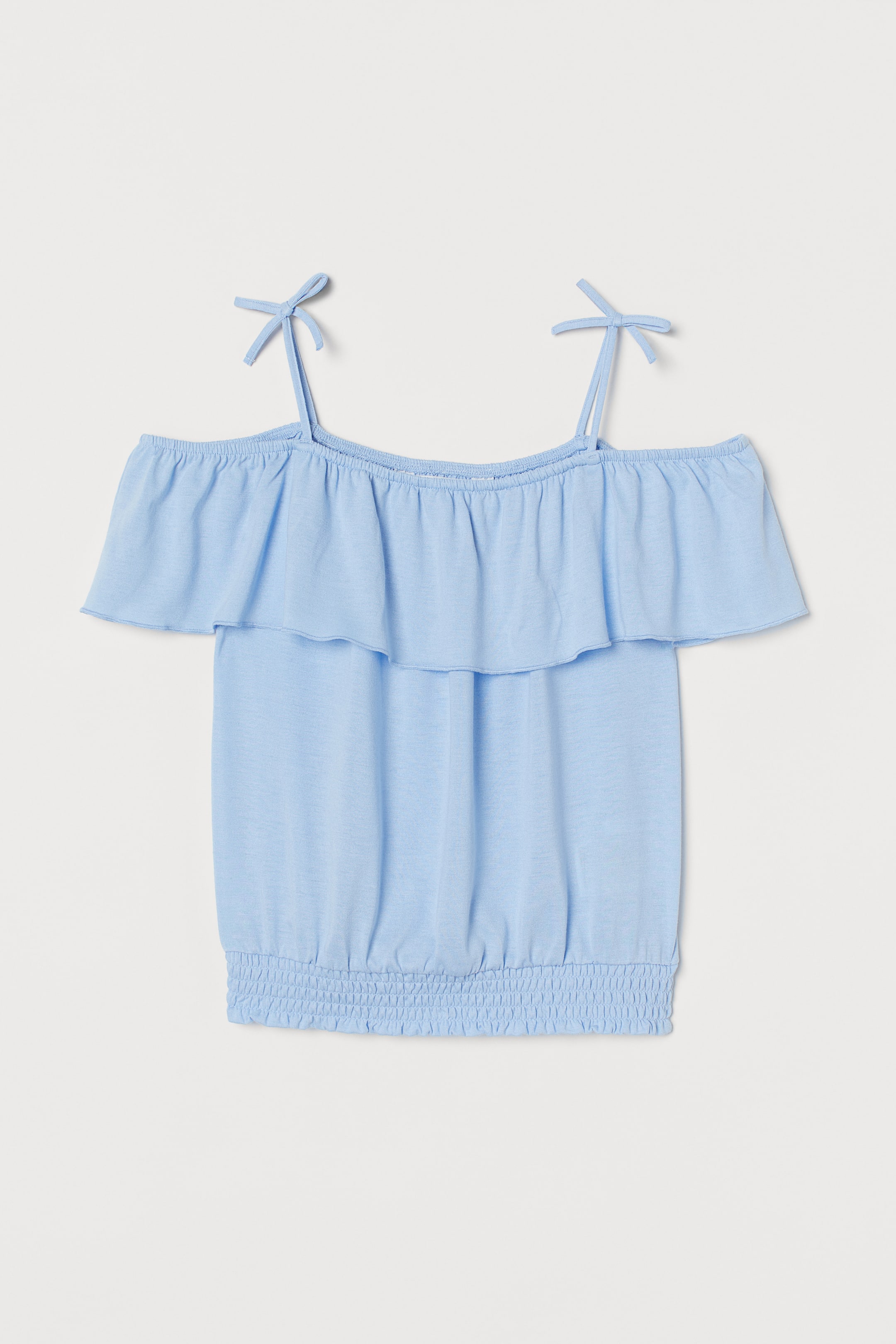 Agrandir l'image: Top épaules dénudées - Bleu clair - ENFANT | H&M BE 1