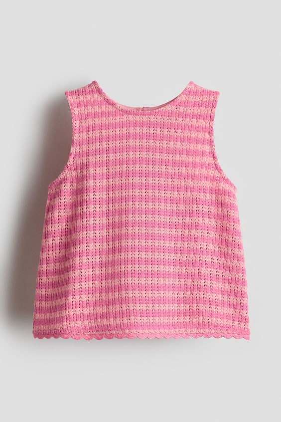 Детские топы H&M Pointelle-Knit Cotton Top