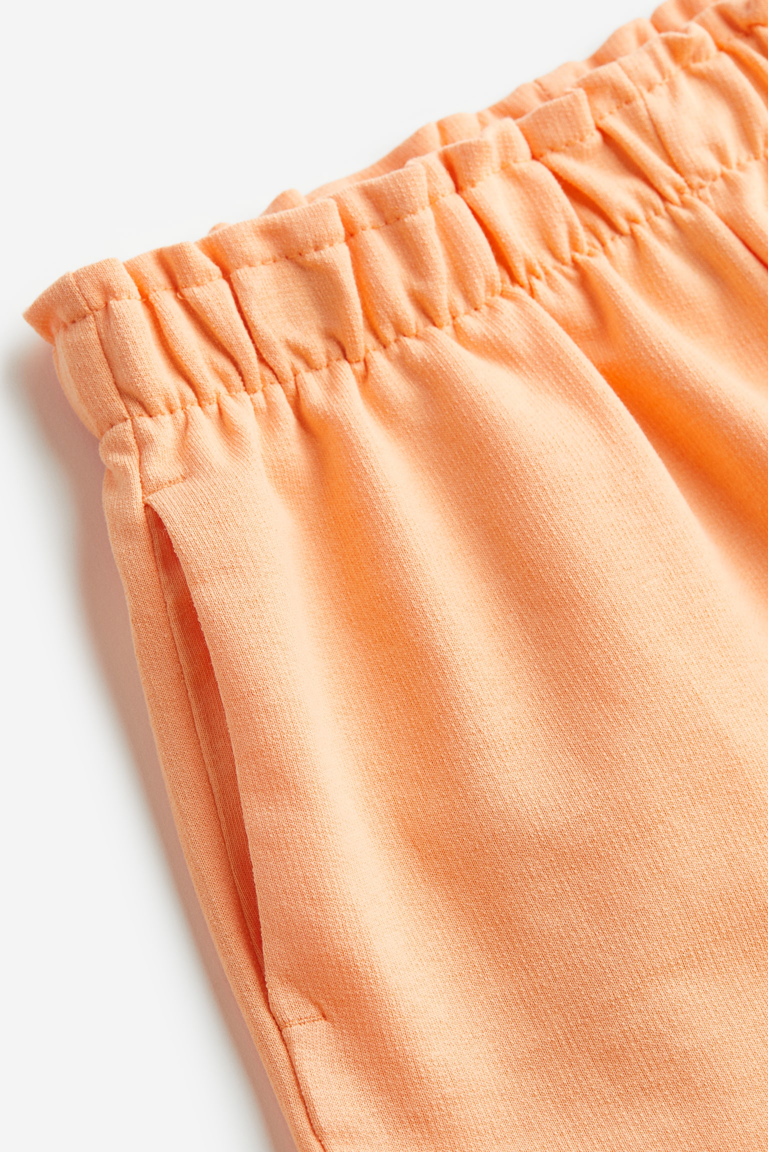 Paper bag sweatshorts - Apricot/Light pink/Black - 2