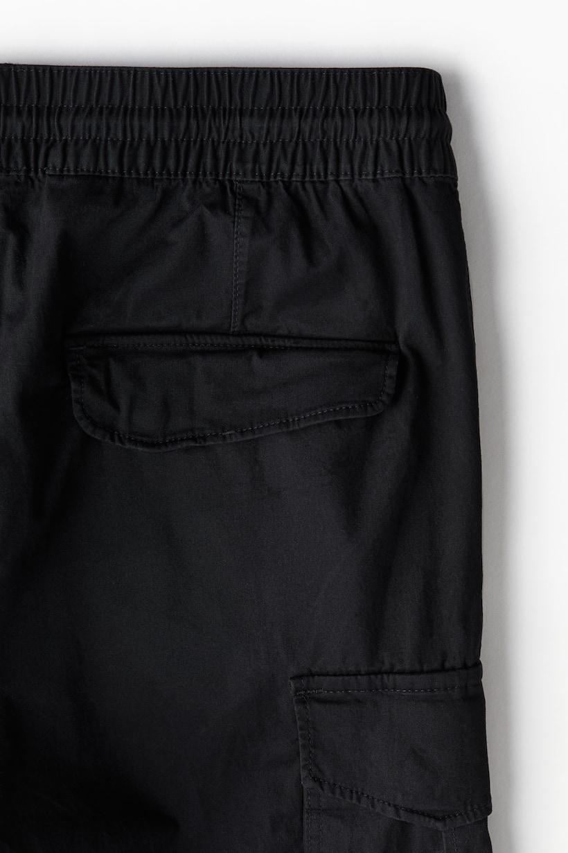 Slim Fit Cargo Joggers - Regular waist - Long - Black - Men | H&M US