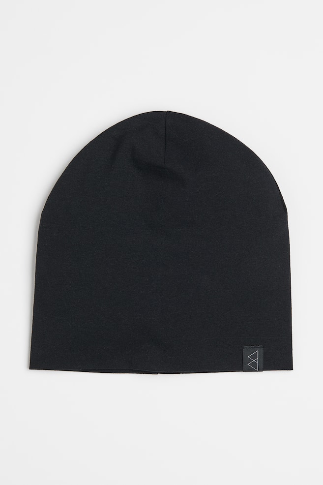 Jersey hat - Black/Dark grey marl - 2
