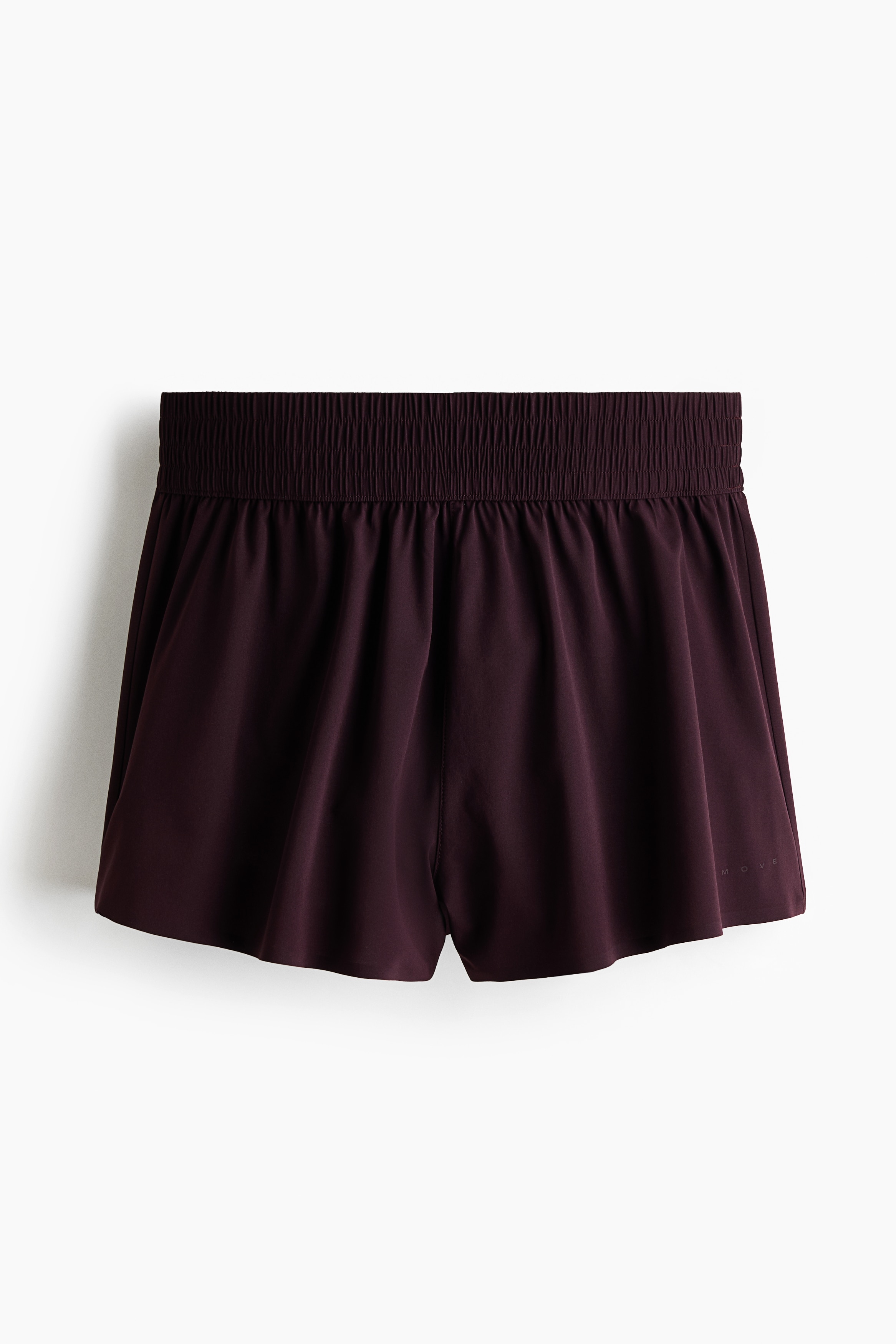 Pantalón corto de deporte de doble capa - Ciruela chocolate/Negro/Gris arcilla oscuro/Lila/Amarillo mantequilla/Rosa colorete