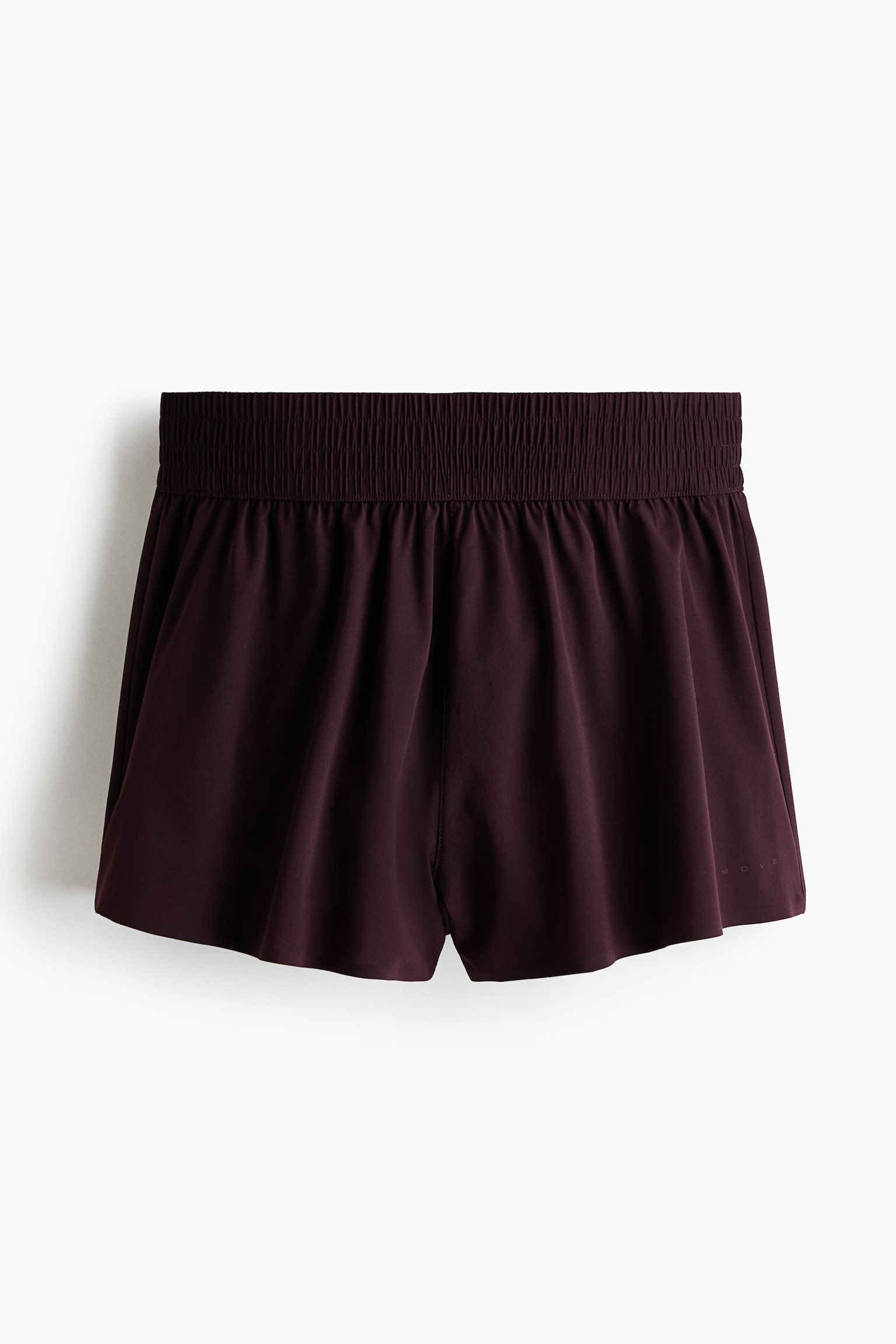 Short de sport superposé avec poche - Prune chocolat/Noir/Gris argile foncé/Vert montagne/Mauve ancien/Mûre de Boysen/Blanc/Prune/Bleu amazonite/Rouge vif/Marron chaud - 1
