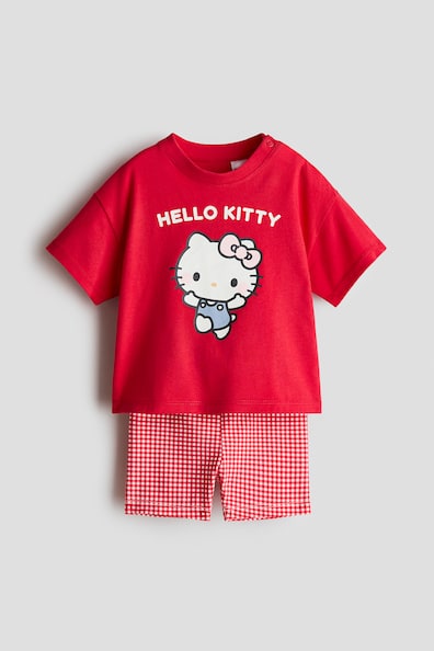 プリントデザイン コットン2アイテムセット
