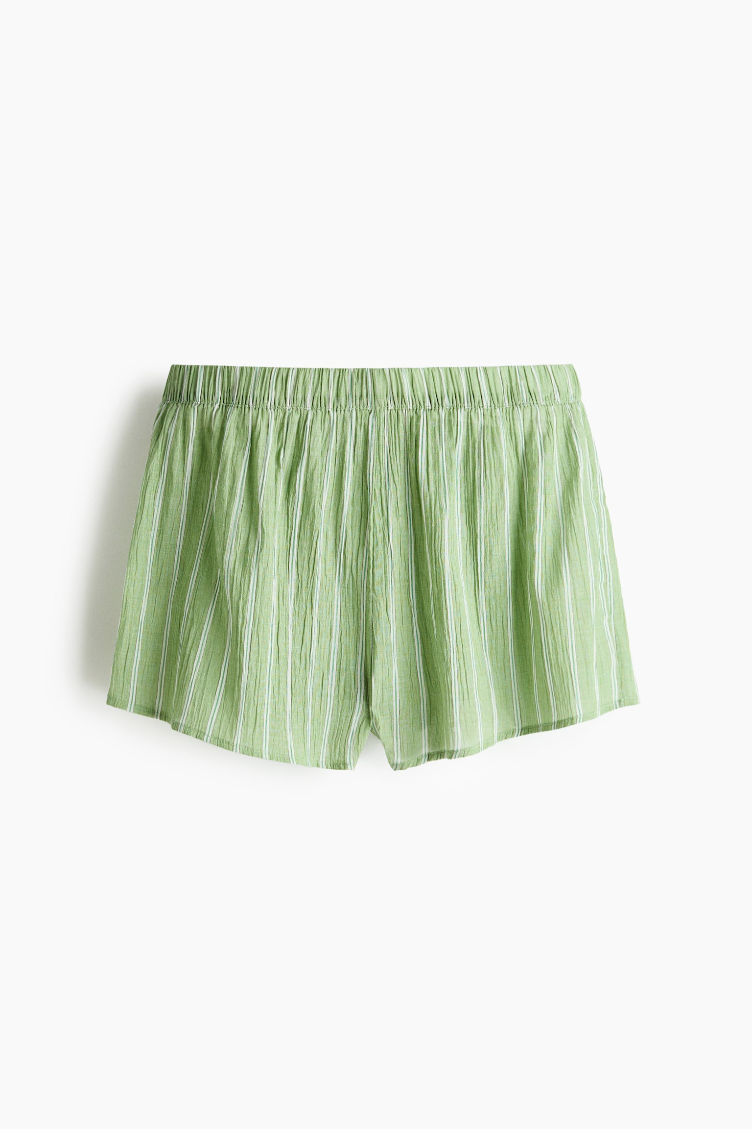 Cotton shorts - Green/Striped - 2