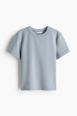 Figurnära T-shirt i bomull