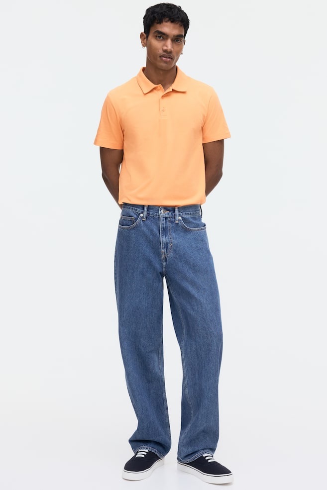Slim Fit Polo shirt - Orange/Black/Navy blue/Teal/Light blue/Khaki green/Burgundy - 1