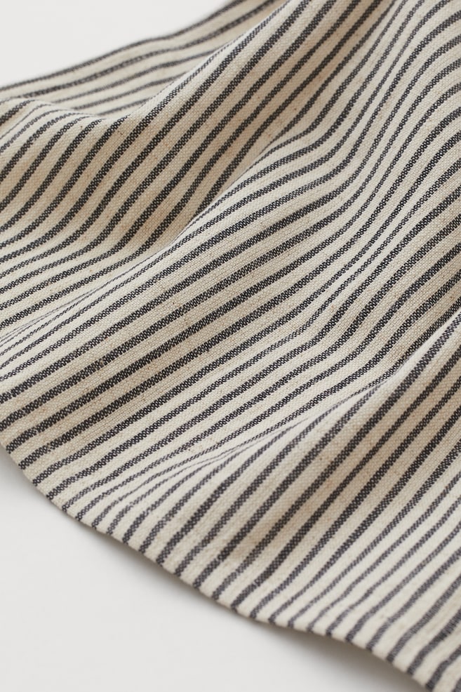 2-pack linen-blend napkins - Light beige/Striped/Red/Striped - 6