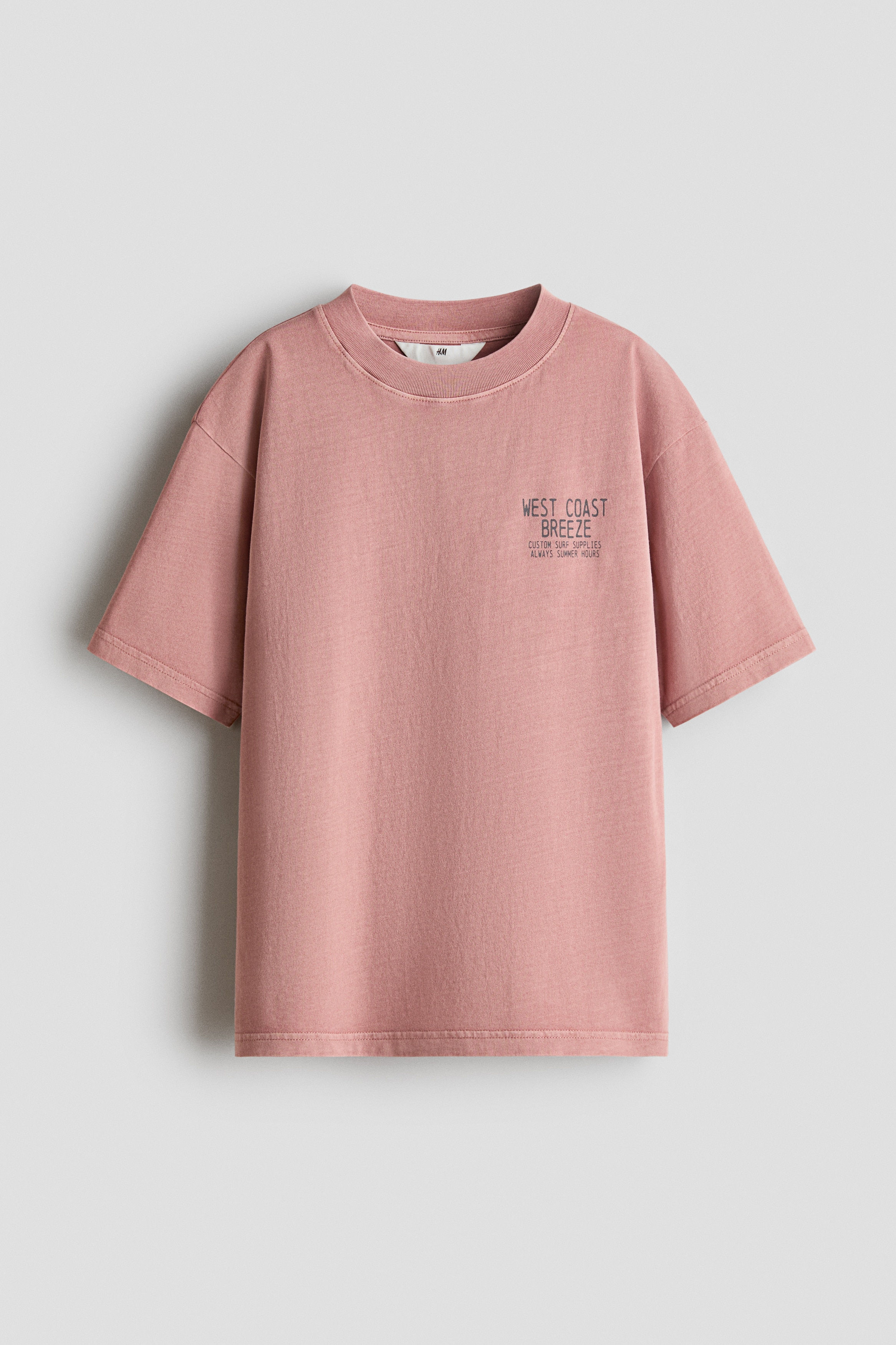 T-Shirt mit Print - Mattrosa/West Coast Breeze/Matttürkis/Surfbretter/Dunkelblau/NY/Beige/Roll Your Luck/Dunkelblau/98/Hellblau/Blau/Elfenbein/Fußball/Helllila/Surfbrett