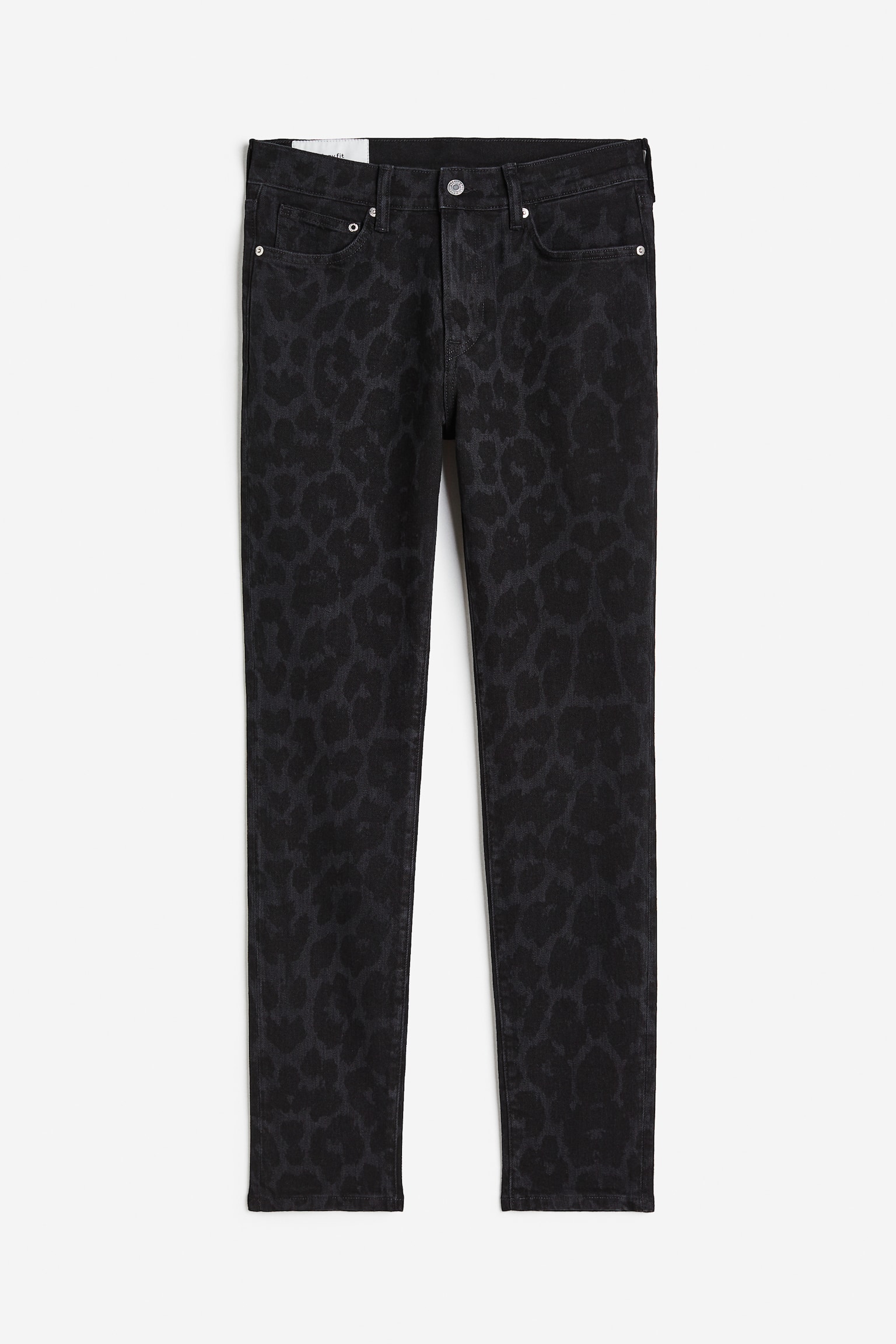 Skinny Jeans - Black/Leopard print/Denim blue/White/Denim purple - 1