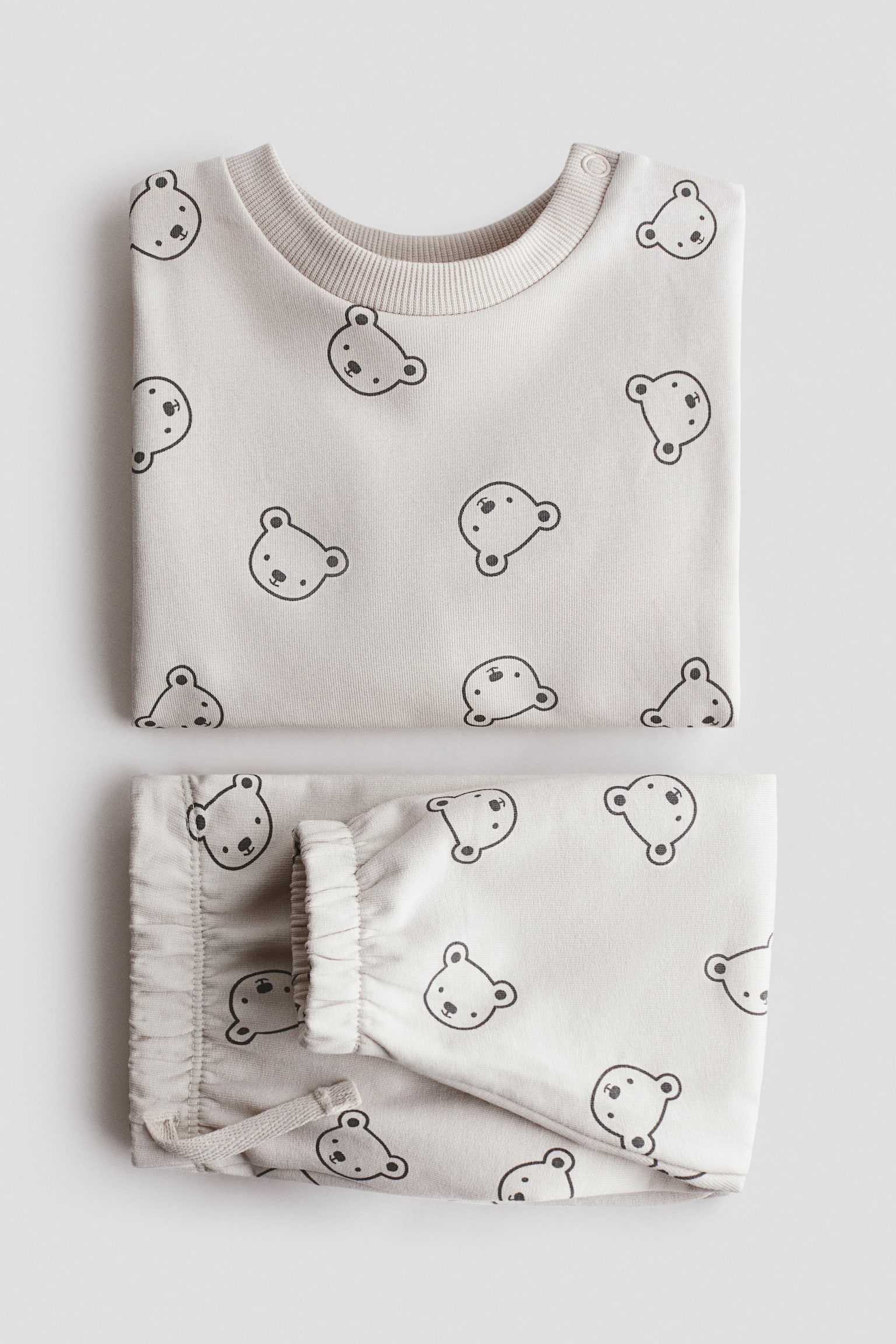 Dvodelna trenerka od duks materijala - Svetlobež/mede/Krem/vozila/Svetloplava/dinosaurusi/Tamnosiva/dinosaurusi/Svetloružičasta/cvet/Bela/mede - 2