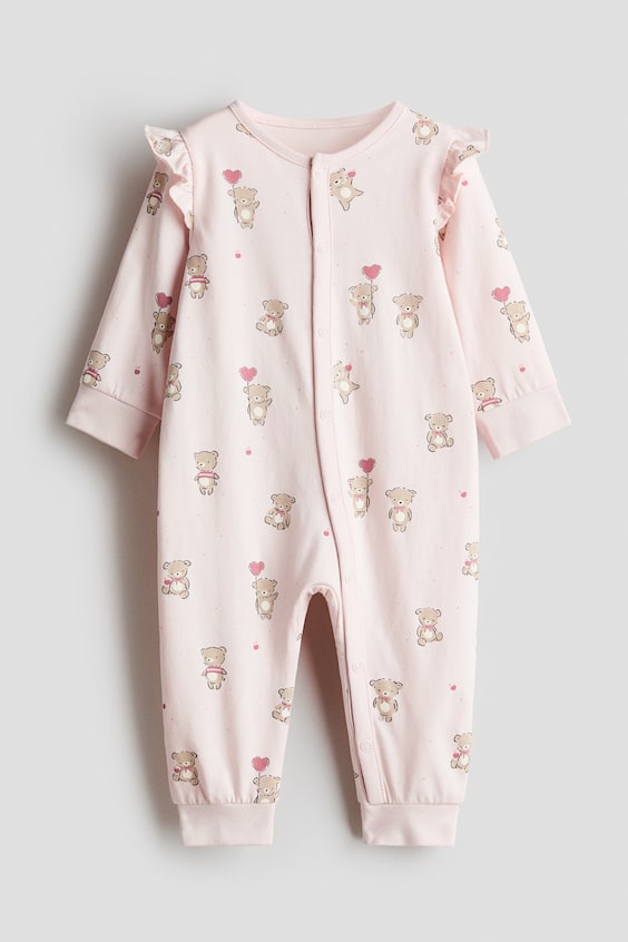 Пижама Detail для детей, оборки, хлопок — H&M