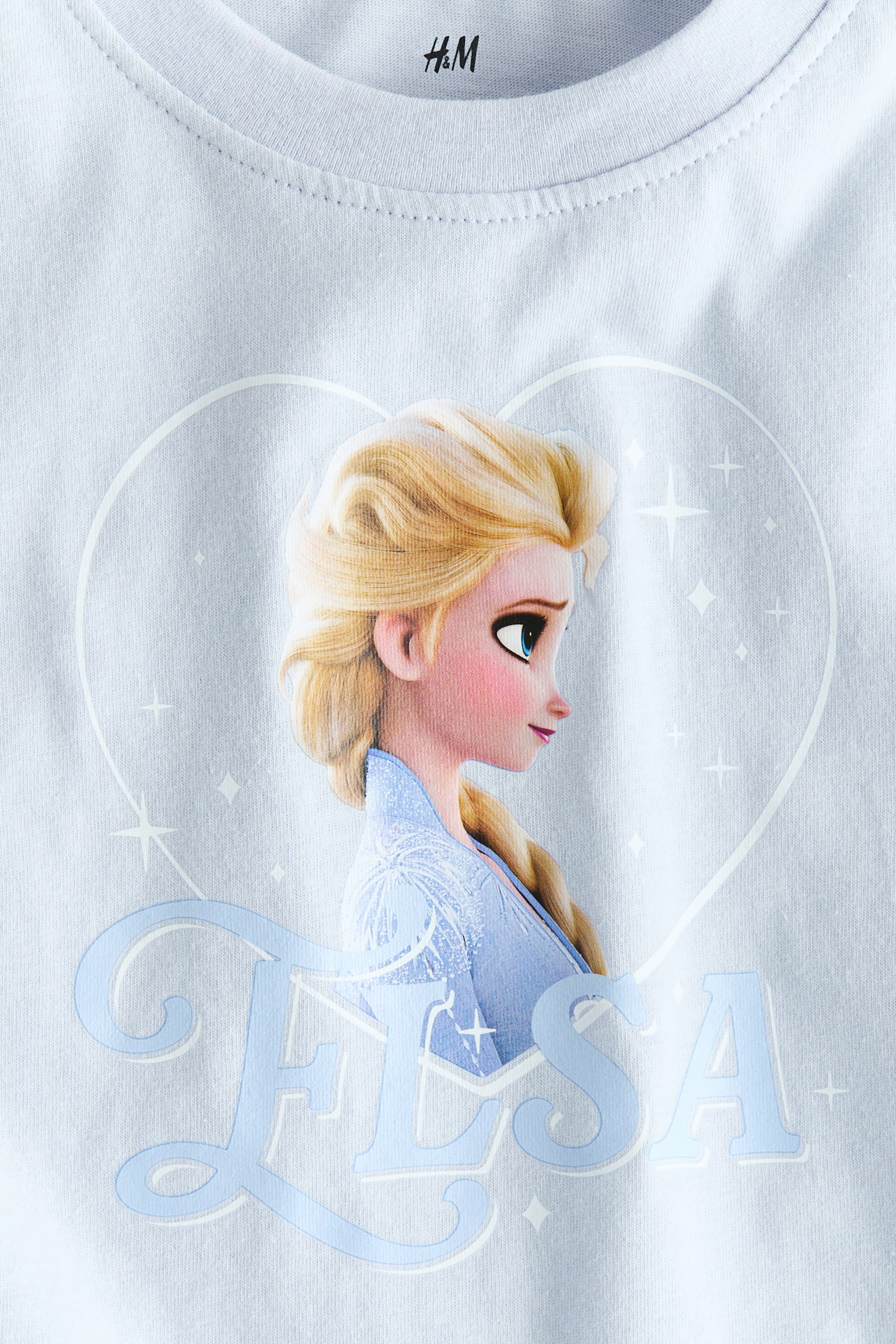 Áo thun cotton in hoạ tiết - Xanh nhạt/Nữ hoàng băng giá/Màu vàng/Hello Kitty/Màu trắng/Hello Kitty - 2