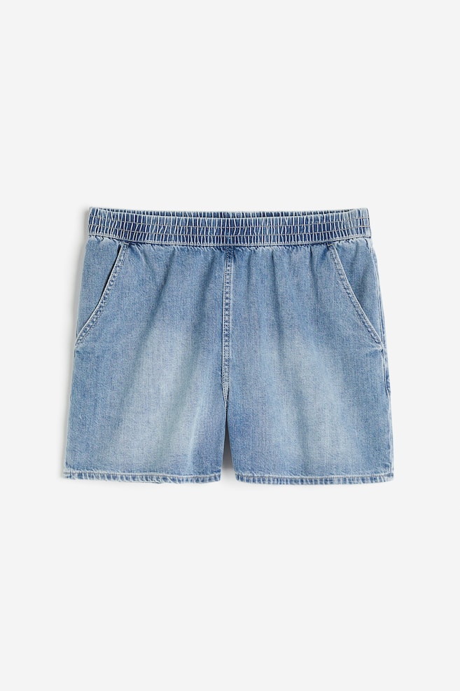 Denim shorts - Light denim blue/Pale denim blue/Light grey/Black - 1