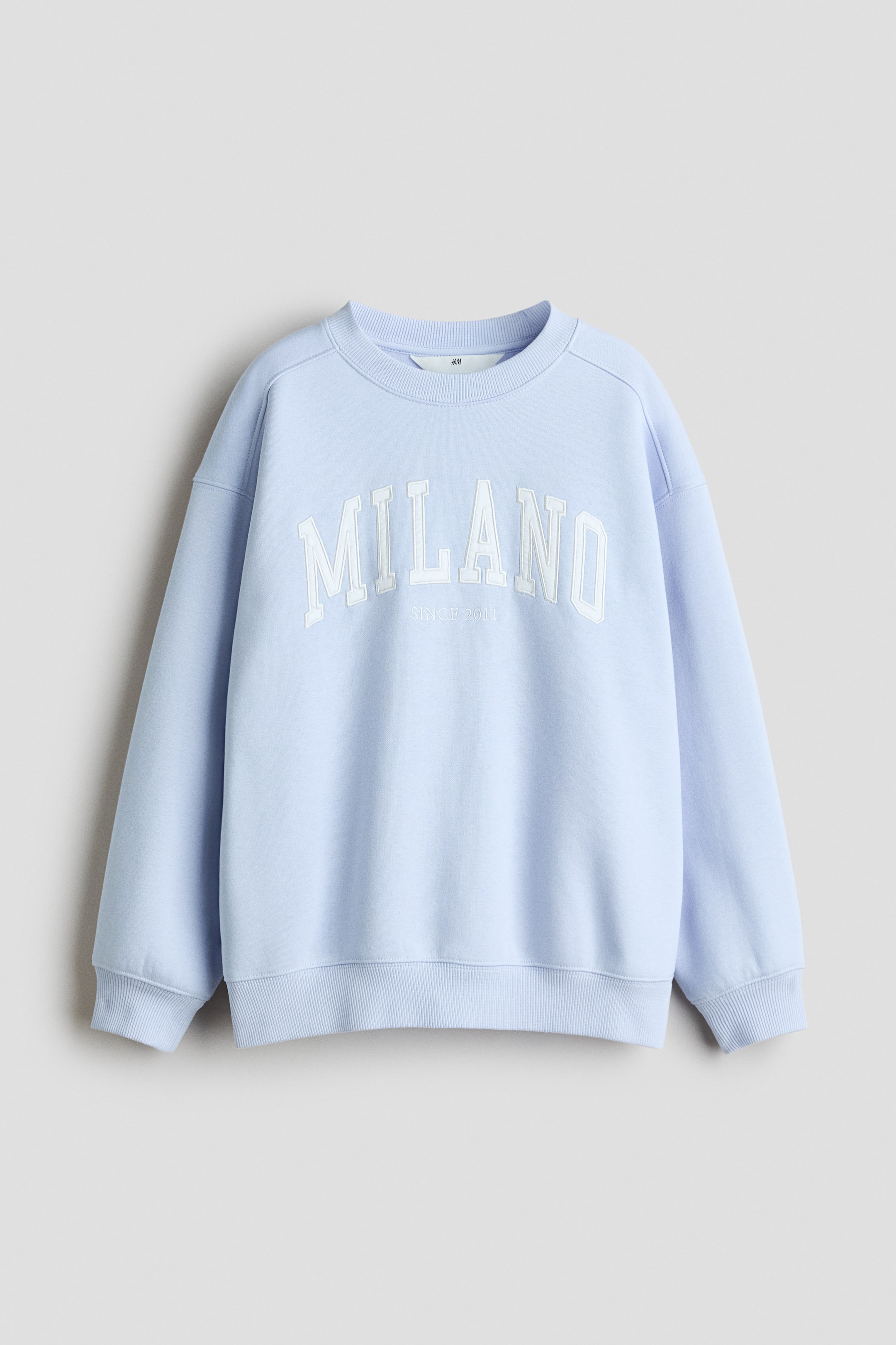View larger image: Loose-fit printed sweatshirt - Light blue/Milano - Kids | H&M 1
