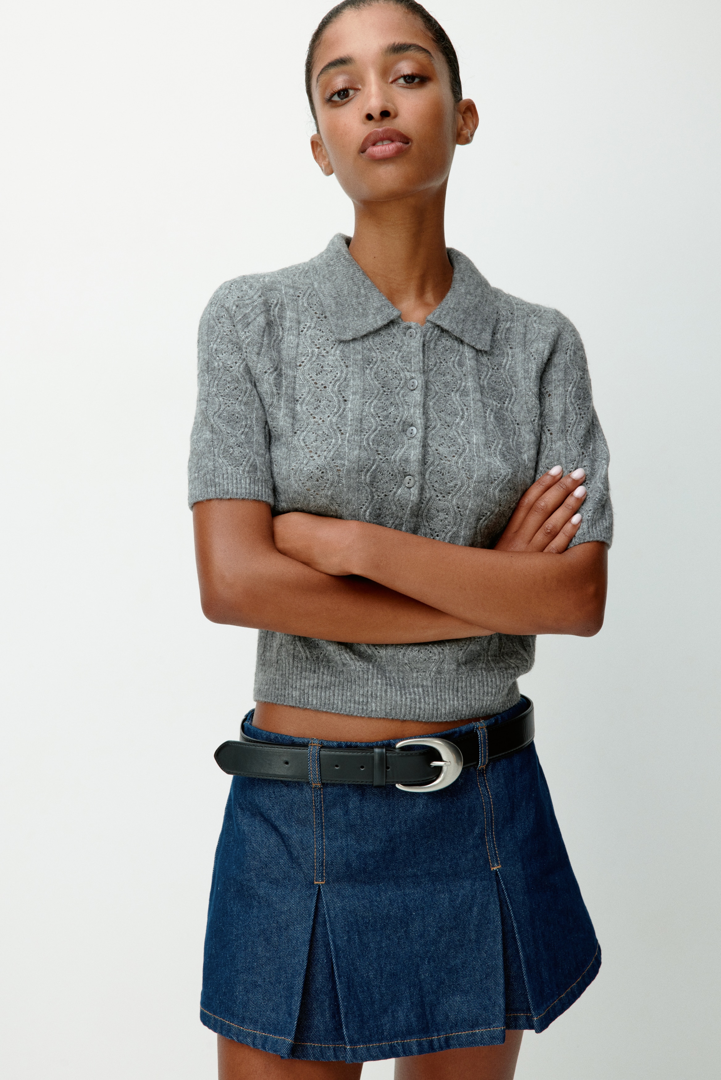 【美品】25ss h beauty&youth cotton polo knit 美品】25ss h beauty&youth cotton polo knit 美品】25ss h