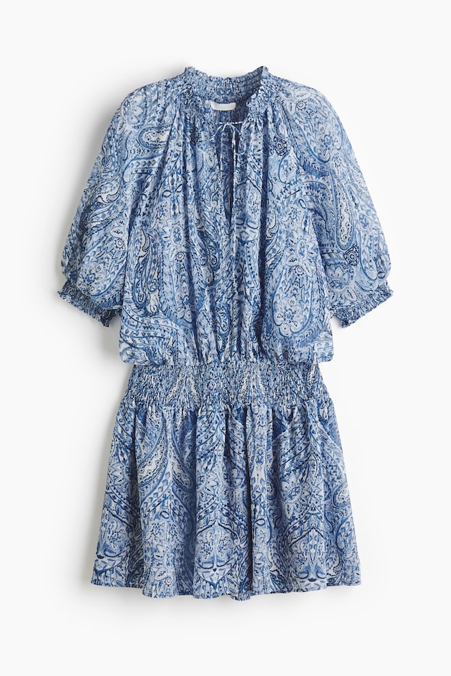 Oversized tunic dress - Blue/Paisley pattern/Light pink/Paisley pattern/Burnt orange/Patterned/Light pink/Patterned - 1