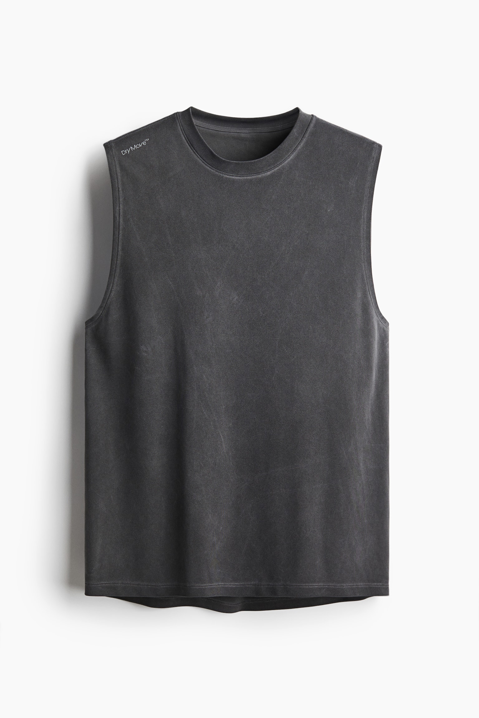 Regular Fit Sports vest top in DryMove™ - Vintage black - 2