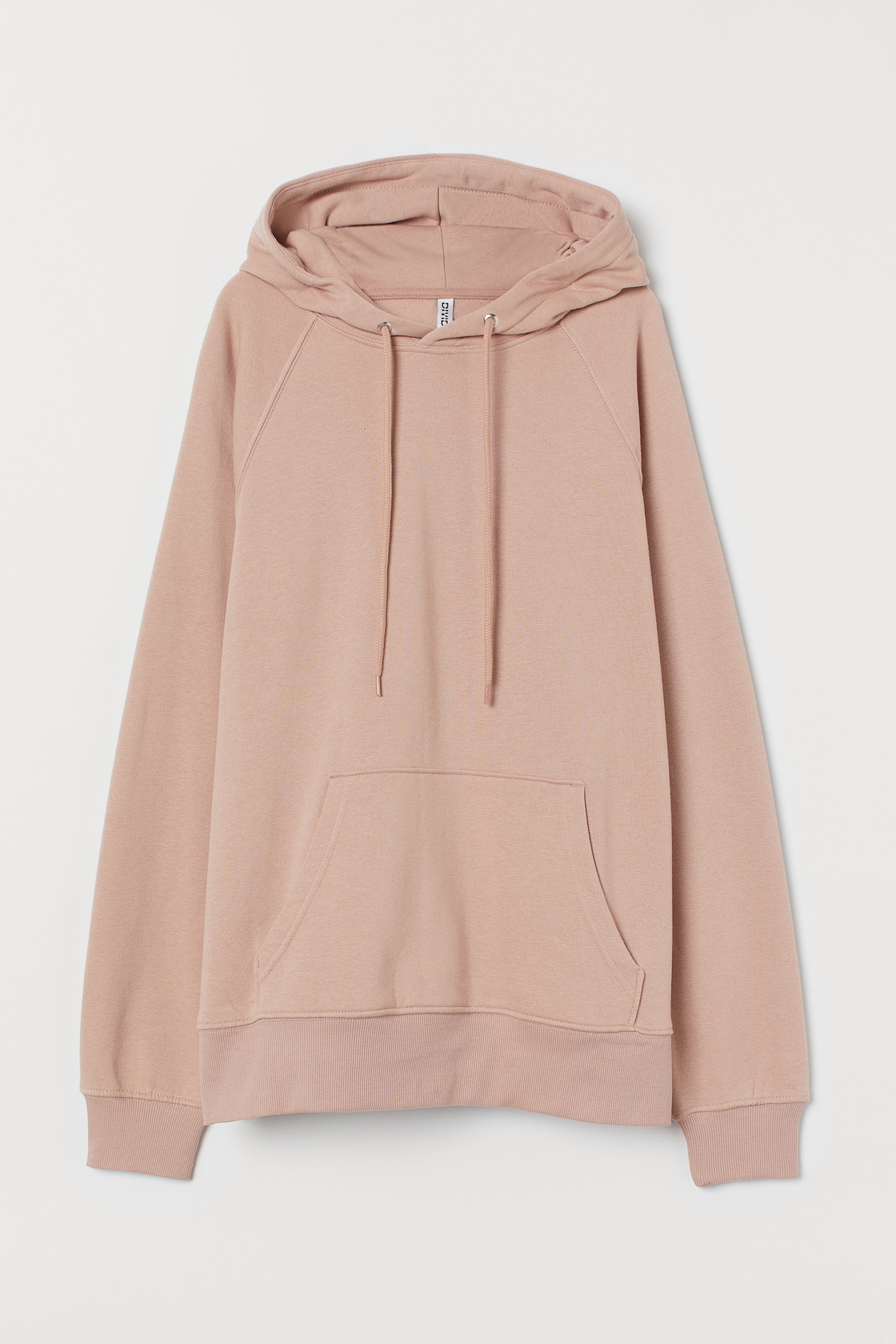 Hoodie - Long sleeve - Regular length - Powder pink - Ladies | H&M US