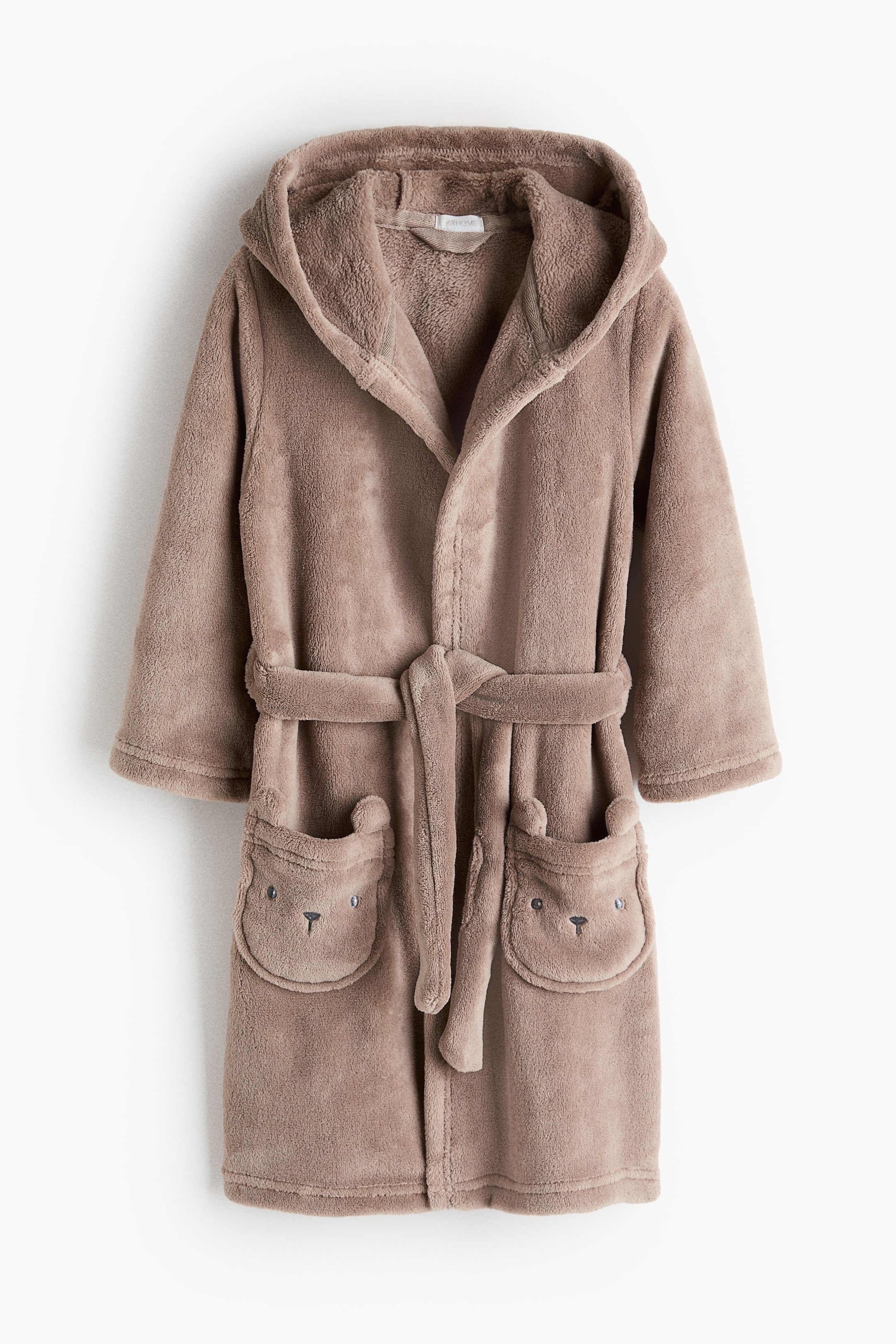 拡大画像を表示: Appliquéd dressing gown - モール／ベア - Home All | H&M JP 1