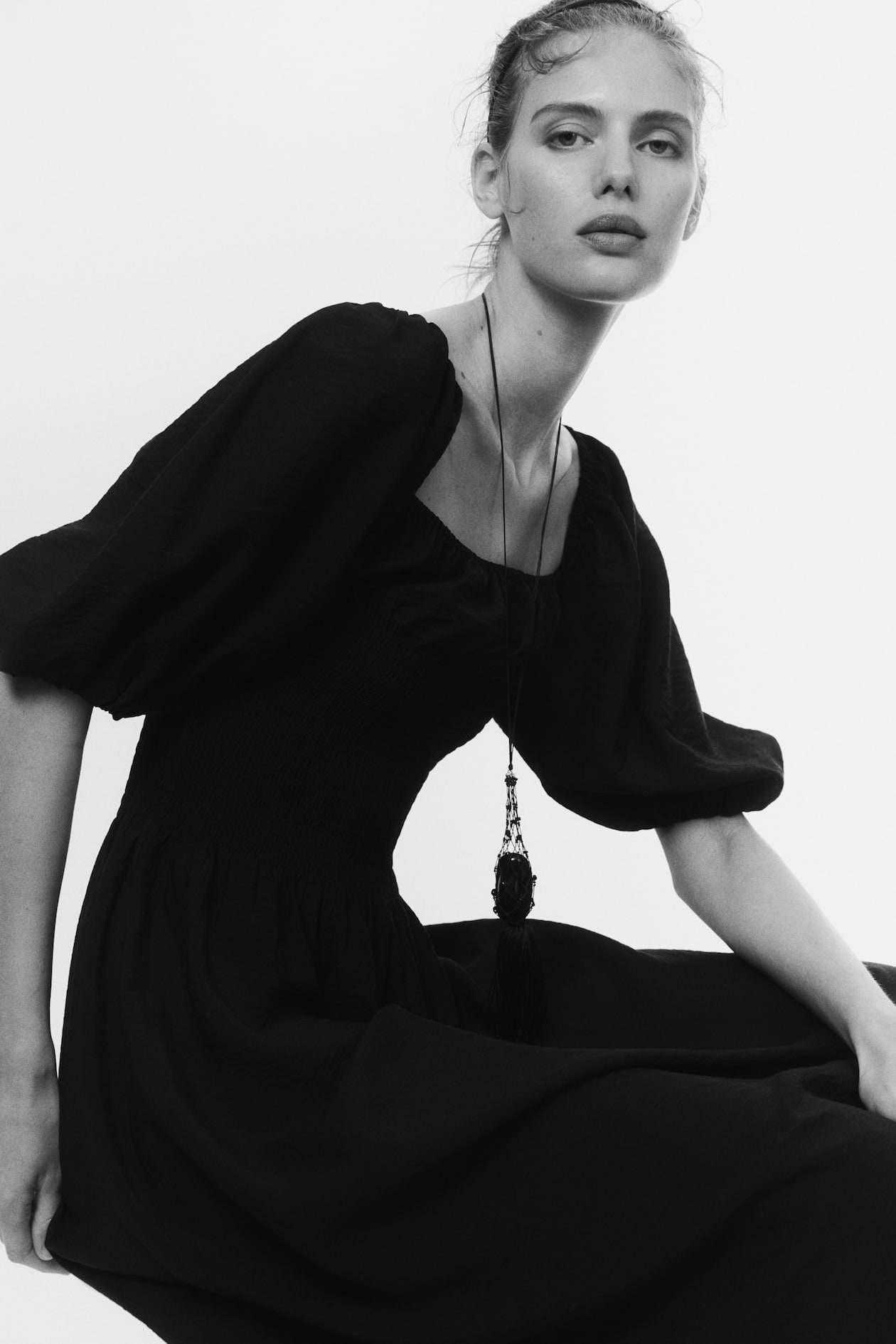 Smocked-Waist Dress - image 5