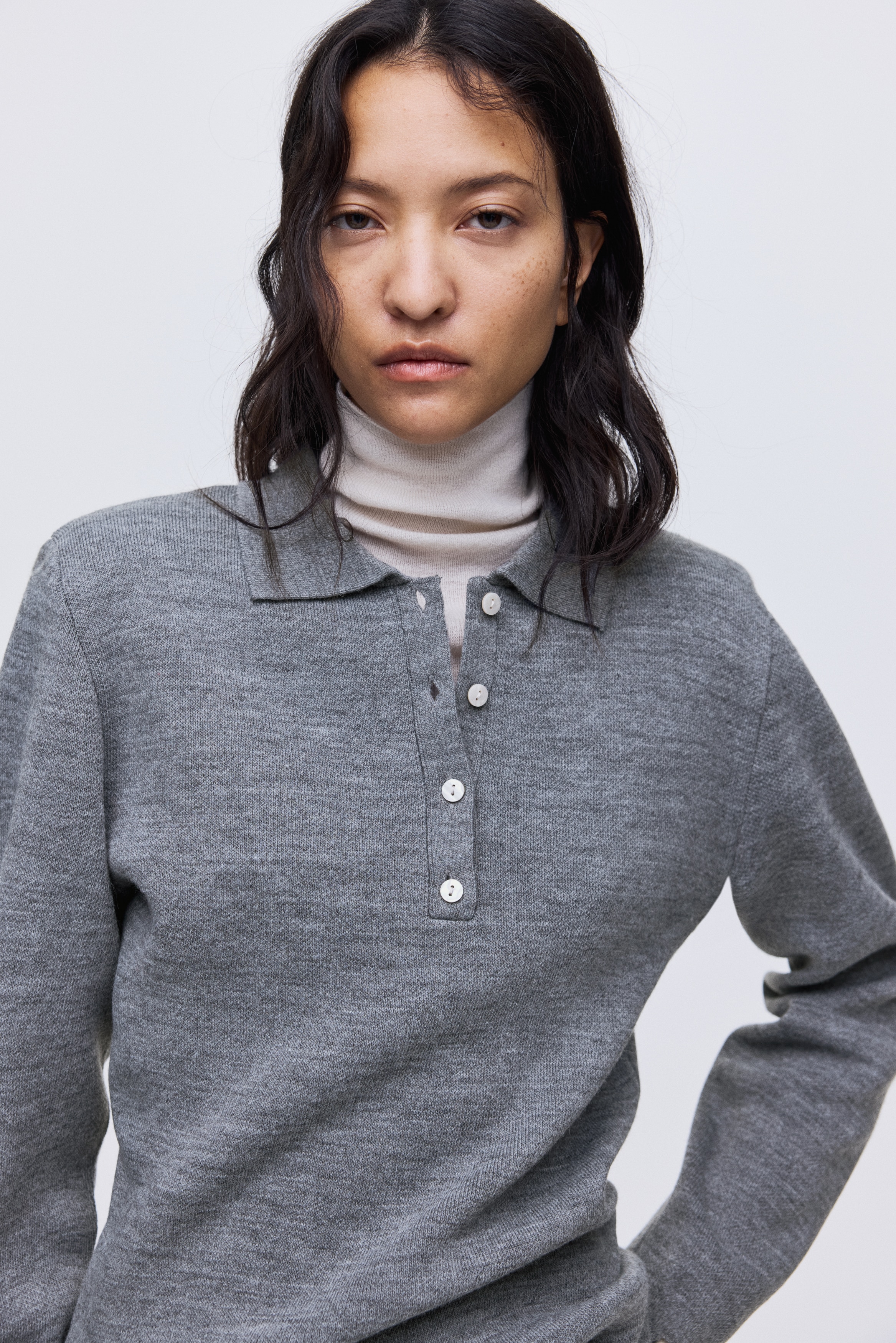 H&M Shoulder-Pad Polo Sweater | Arden Fair
