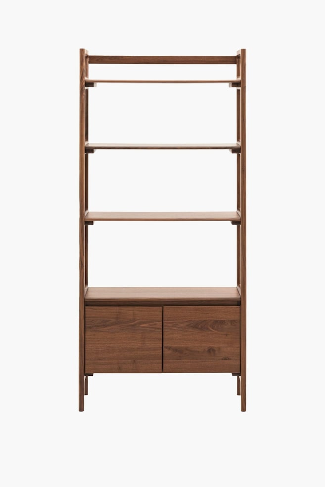 Wooden Display Shelves - Dark Wood - 1