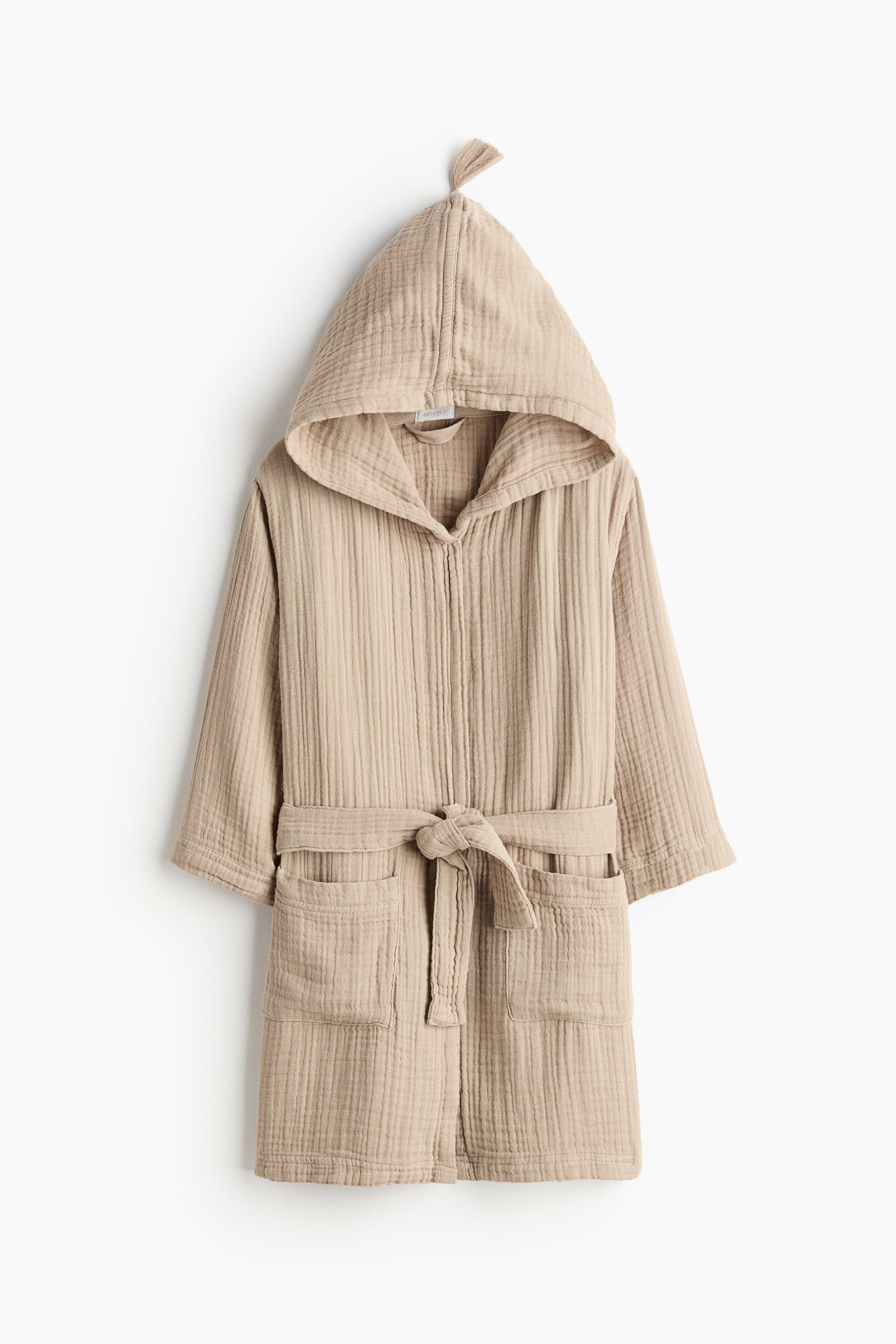 Grotere afbeelding bekijken: Mousseline ochtendjas - Beige - HOME | H&M NL 1