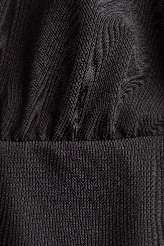 Top de punto con cuello halter - Negro/Morado oscuro/Azul paloma oscuro - 5