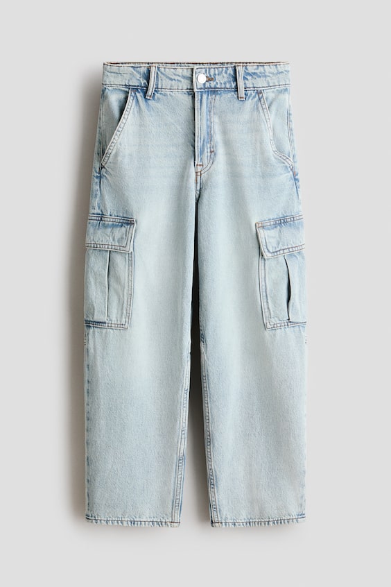 Детские джинсы H&M Baggy-Fit Cargo Jeans