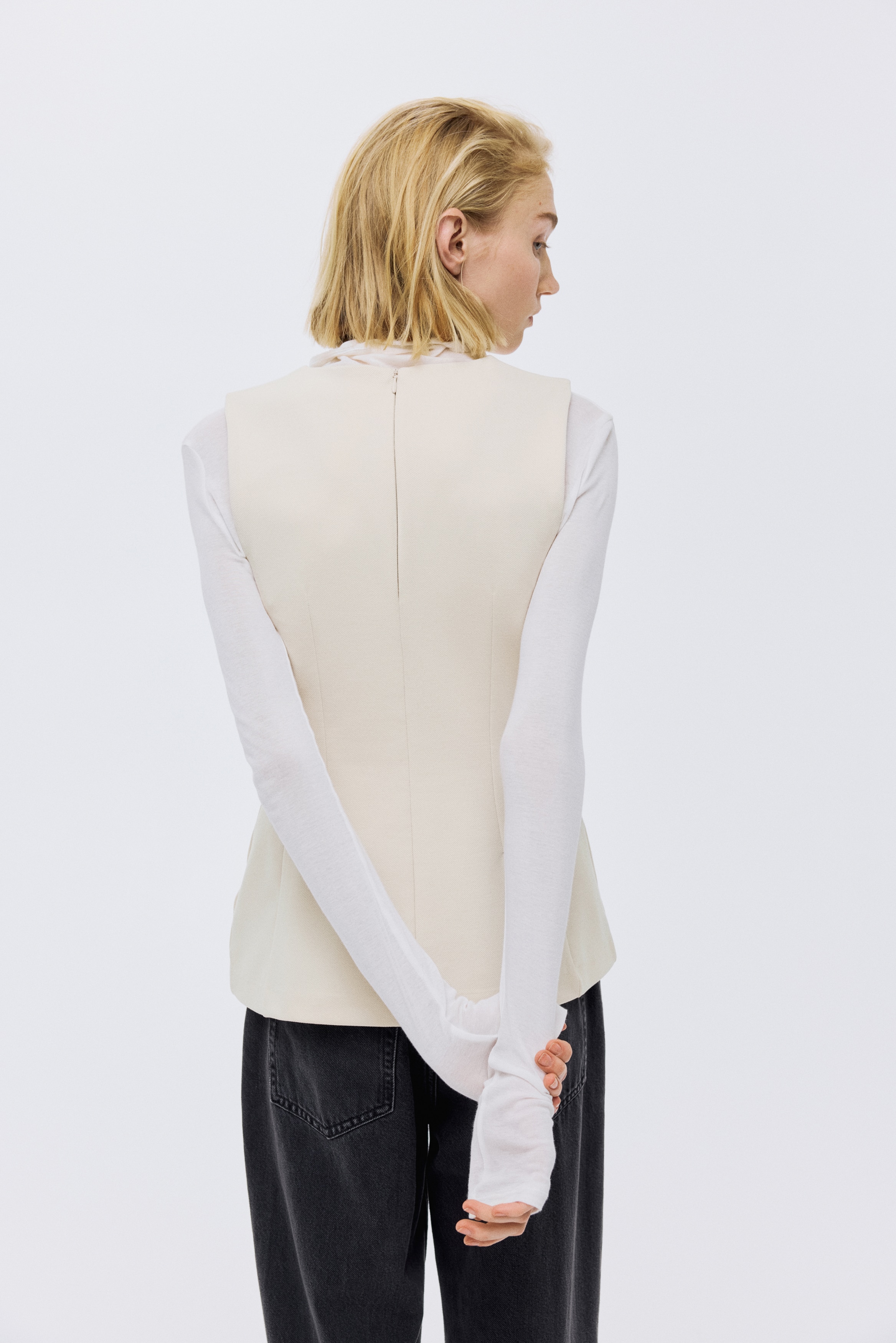 Ponte di Roma peplum top