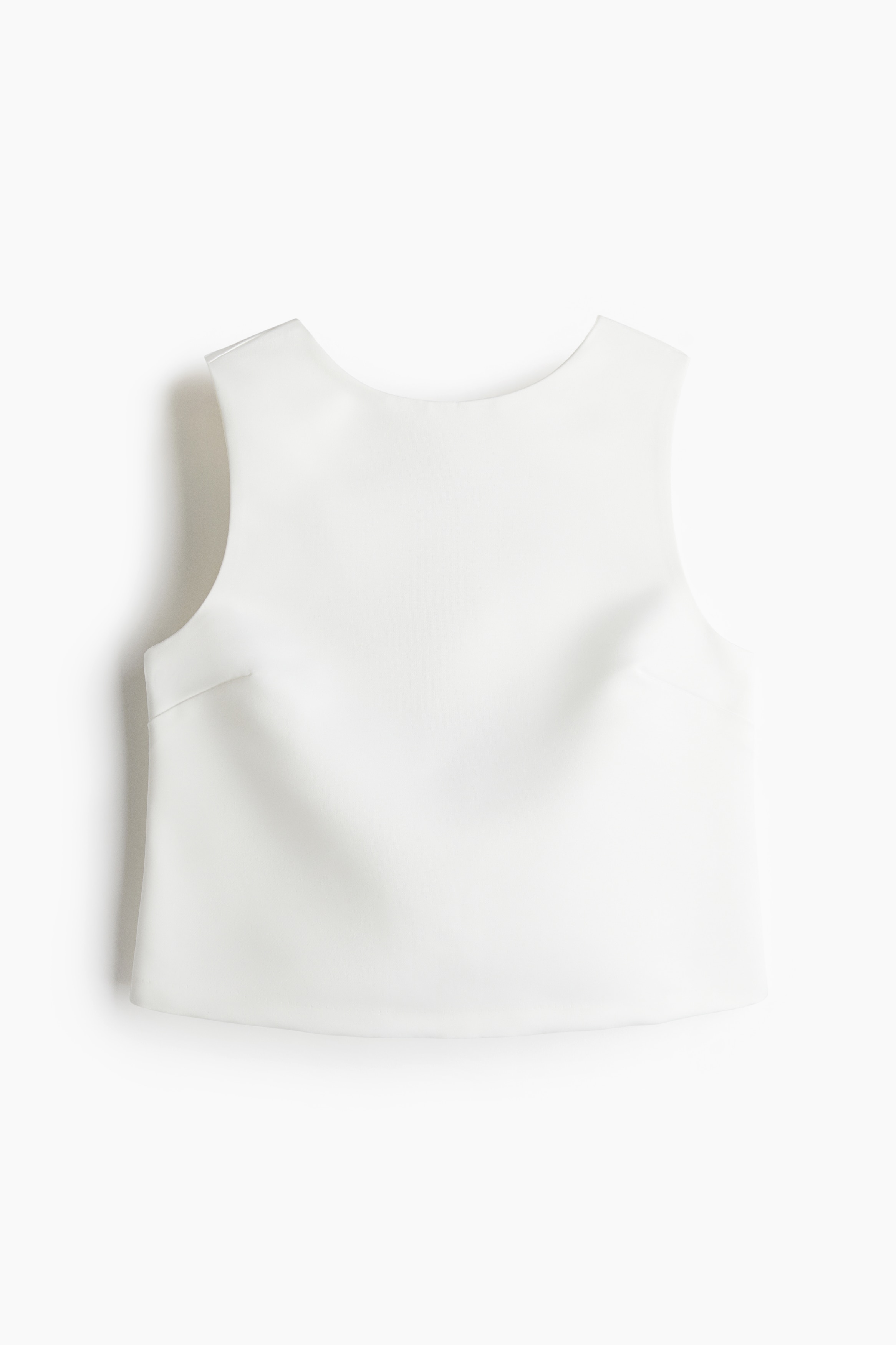 Dames - Roomwit Deep-backtop met strik - Size: XL  - H&M