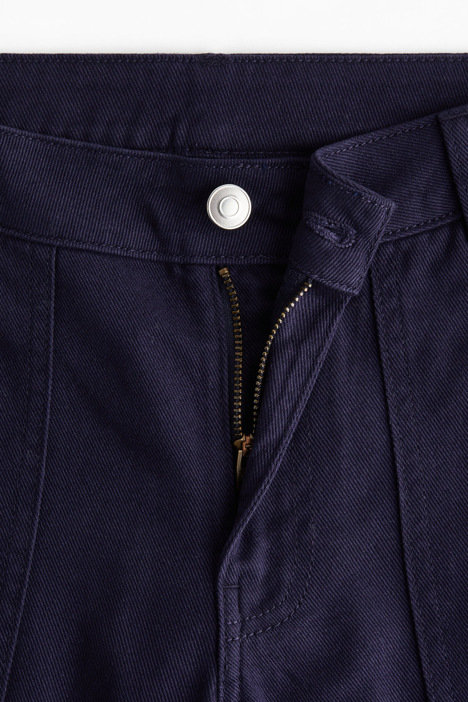 Cotton twill trousers - Navy blue - 3