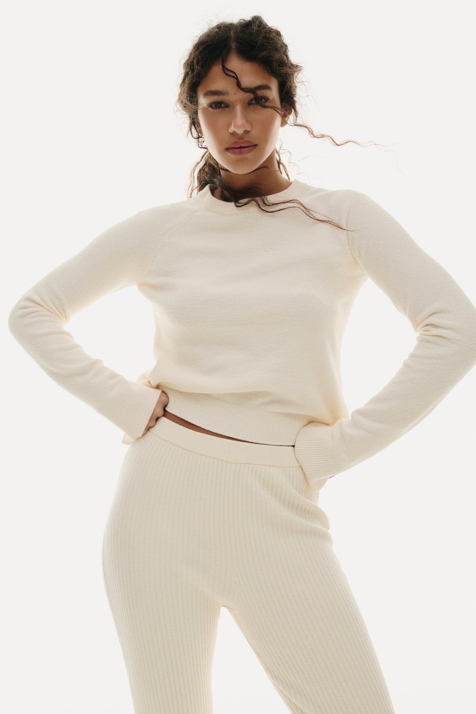 Pull ajusté - Crème - 5