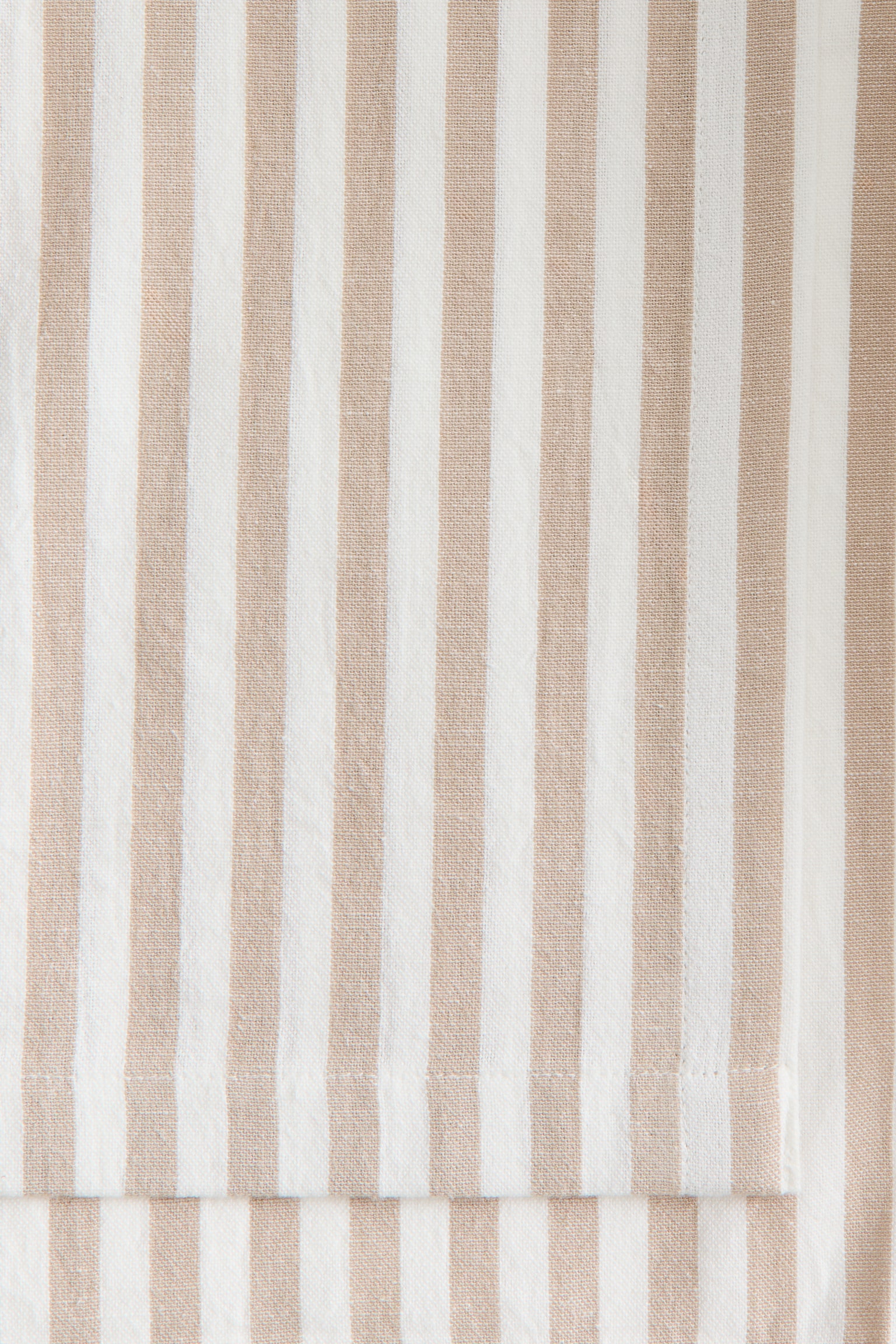 Tovaglia in misto lino - Beige/righe/Marrone scuro/righe - 3