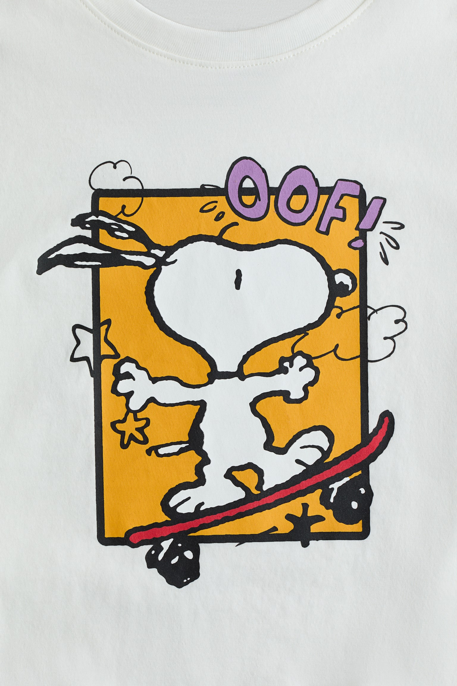Áo thun in hình - Màu kem/Snoopy/Màu vàng/Snoopy/Màu xanh tím than/Snoopy/Màu xanh dương sáng/Snoopy - 5