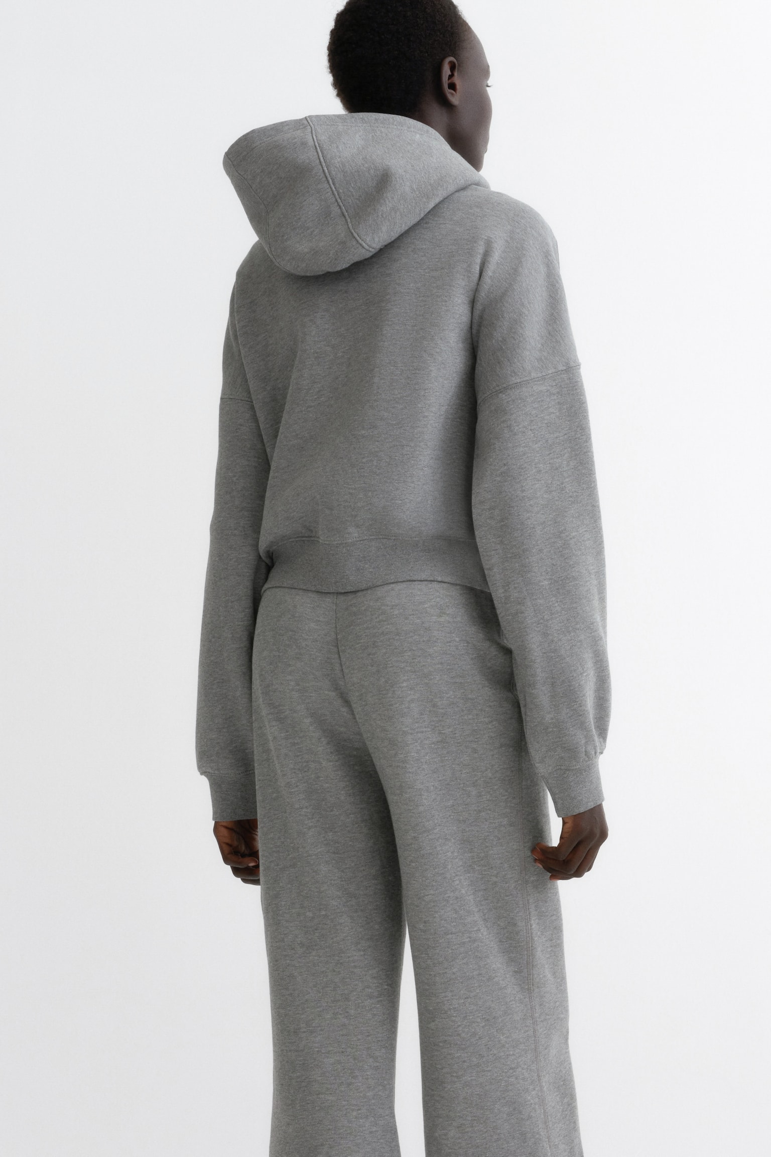 Flared sweatpants - Grey marl/Black/Brown/Light peach pink/Dark purple - 3