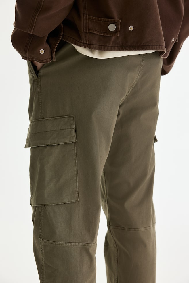 Regular-Fit Cargo Pants-Khaki green - 5