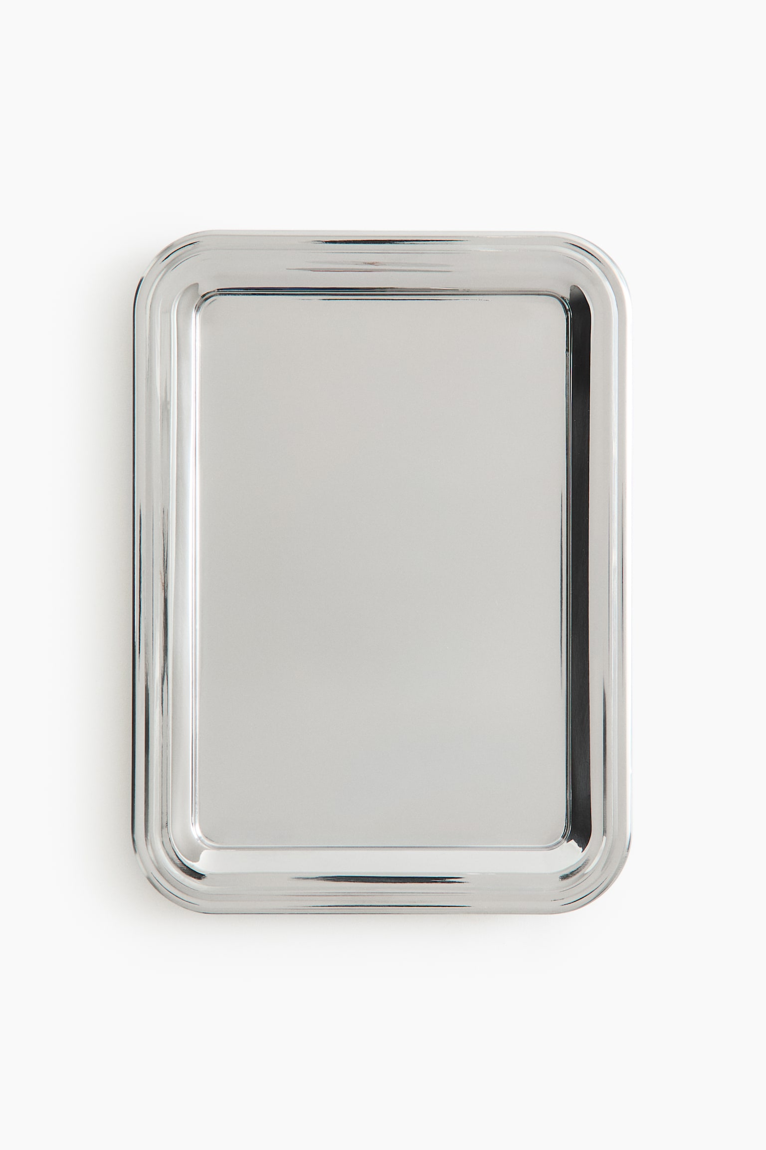 Small stainless steel tray - Silver-coloured