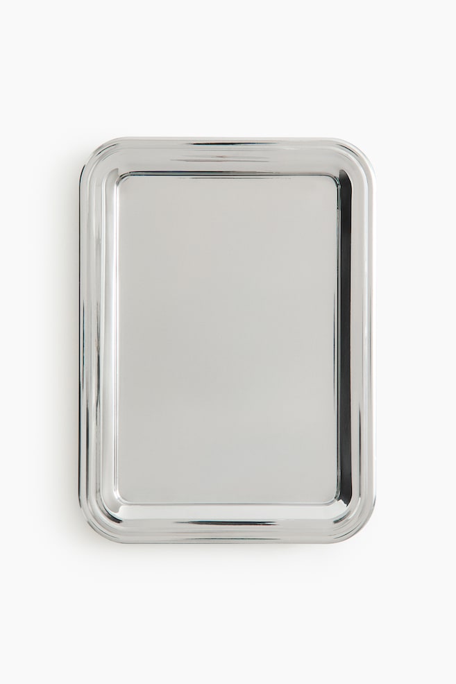 Small stainless steel tray - Silver-coloured - 1