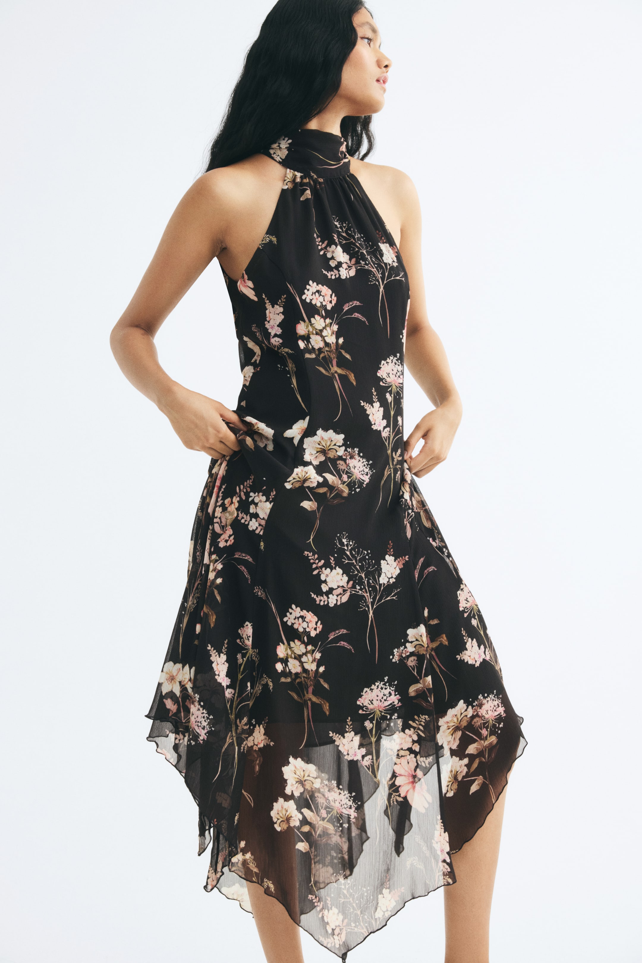 Chiffon Handkerchief Dress