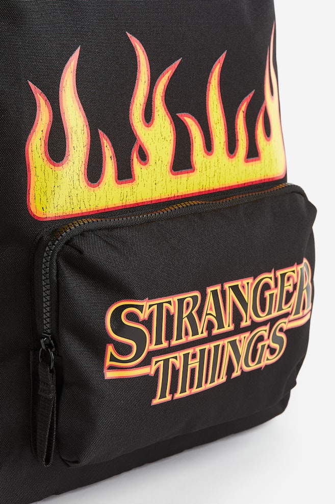 Printed backpack - Black/Stranger Things - 5