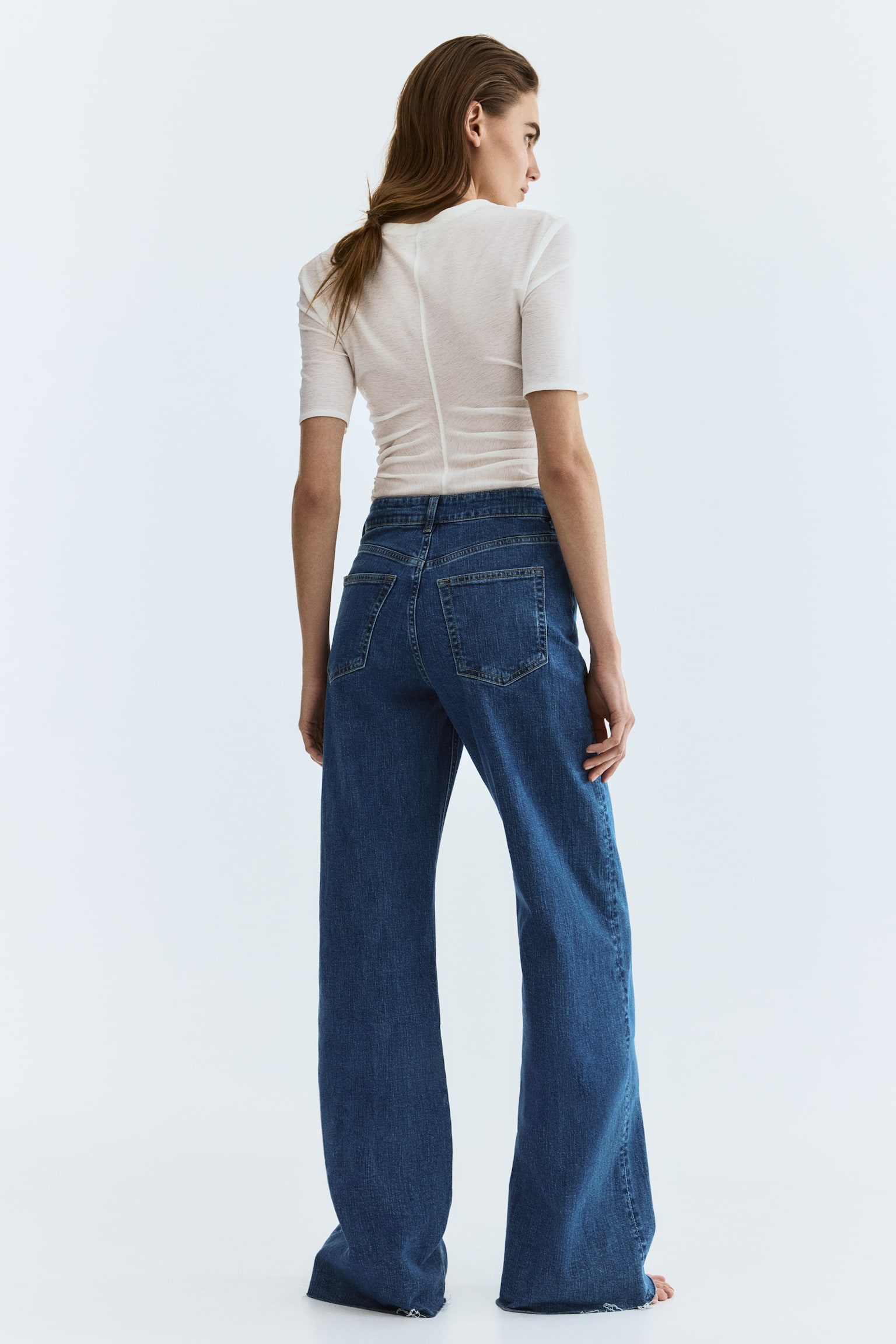 Wide High Jeans - Blu denim lavato/Marrone scuro/Grigio denim scuro/Blu denim navy/Blu denim scuro/Blu denim/Bianco/Blu denim chiaro/Blu denim navy/Blu denim chiaro/Blu denim/Blu denim/Blu denim chiaro/Blu denim scuro/Blu denim - 6