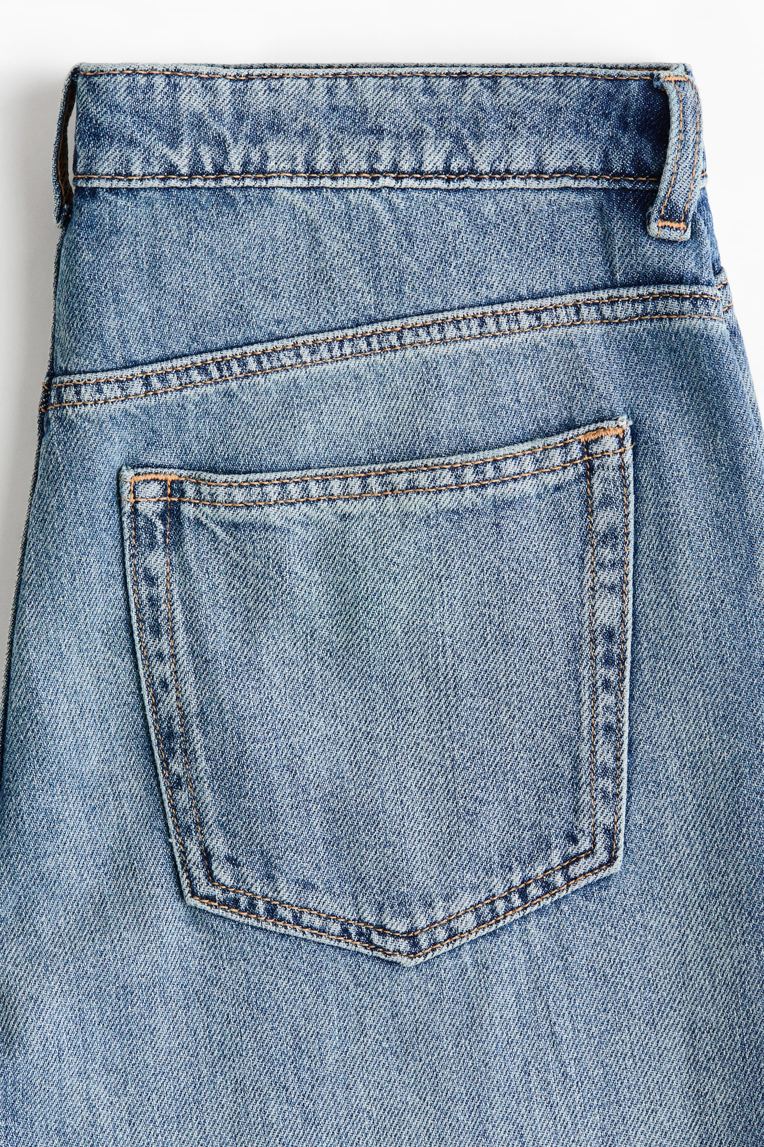 Женские джинсы H&M Wide-Leg Regular-Waist, цвет: Джинсовый синий — фото 8