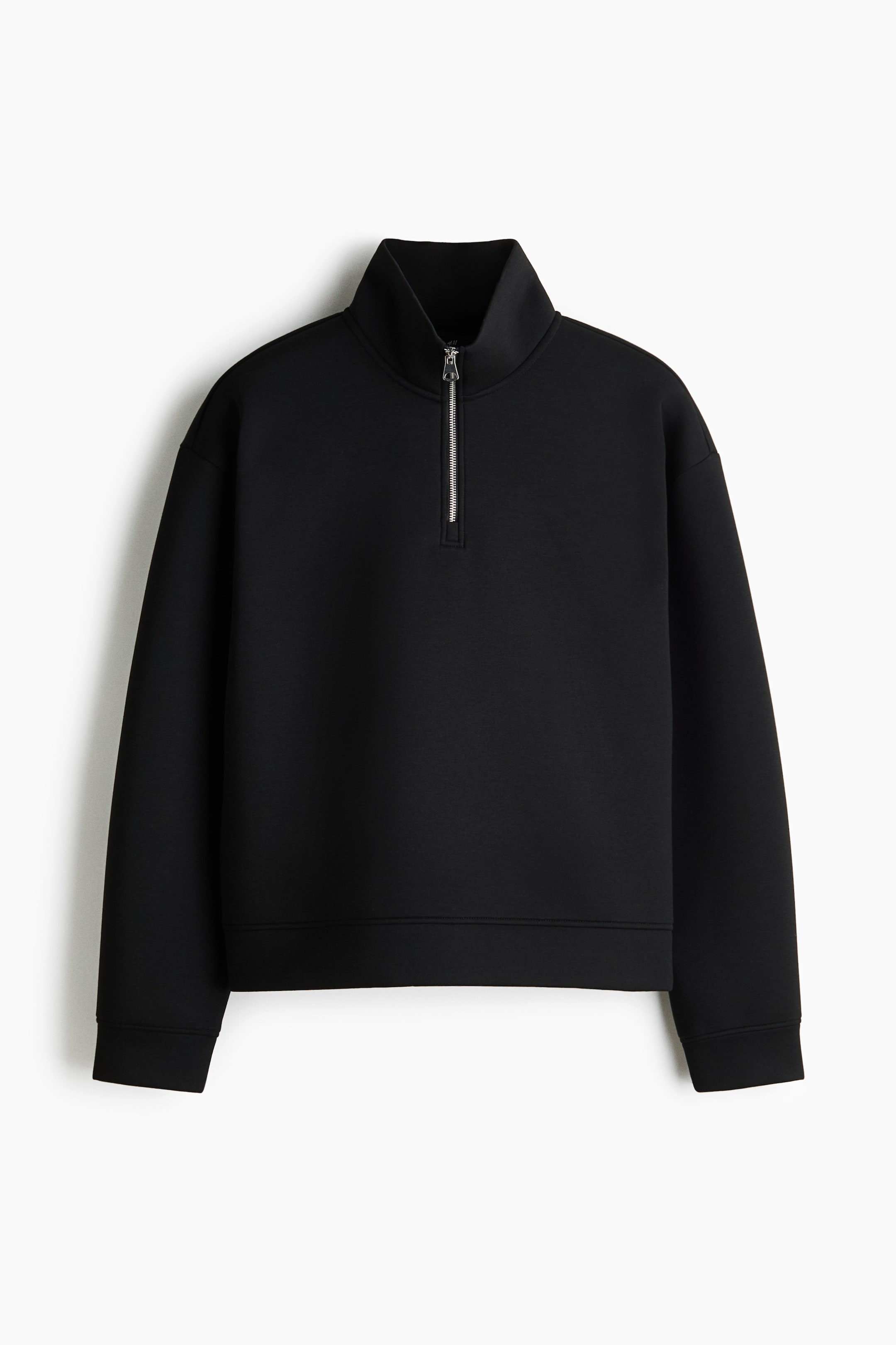 Grösseres Bild ansehen: Scubashirt mit Zipper in Loose Fit - Schwarz - HERREN | H&M CH 5