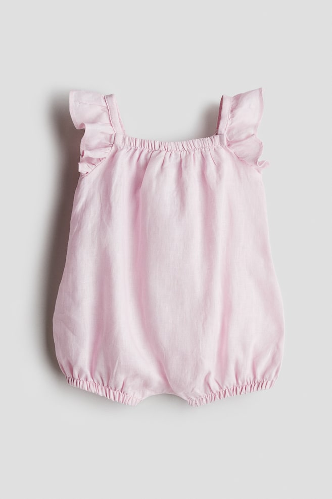 Linen romper suit - Light pink/Light pink/Light blue/Light beige - 1