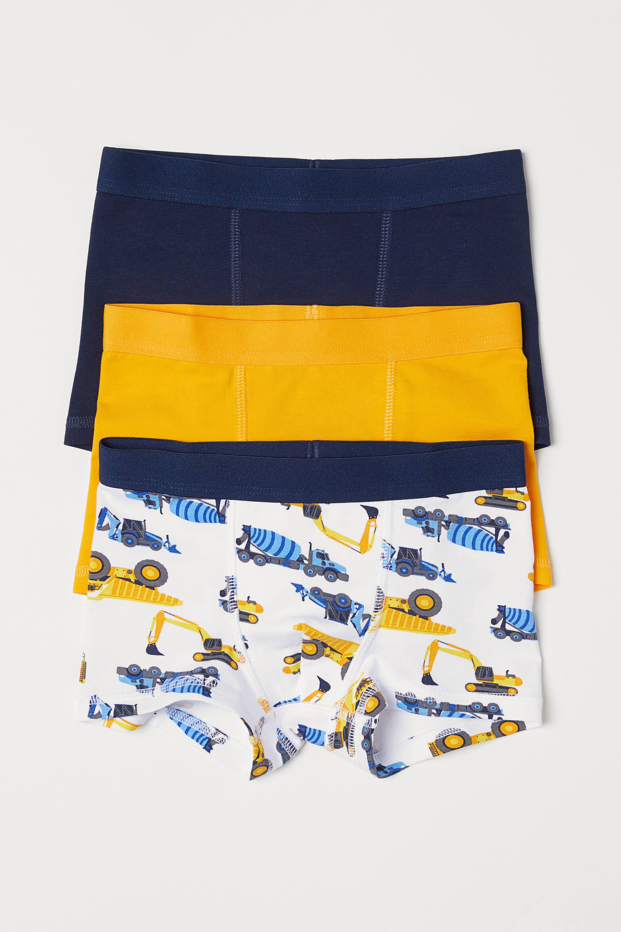 Größeres Bild ansehen: 3er-Pack Boxershorts - Gelb/Maschinen - Kids | H&M DE 1